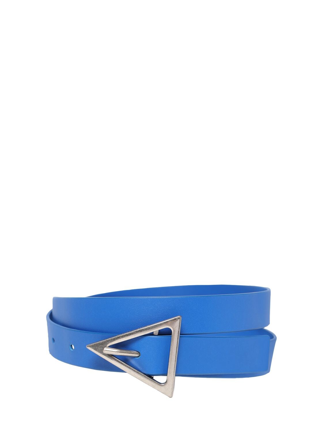 2.5cm Triangle Buckle Leather Belt