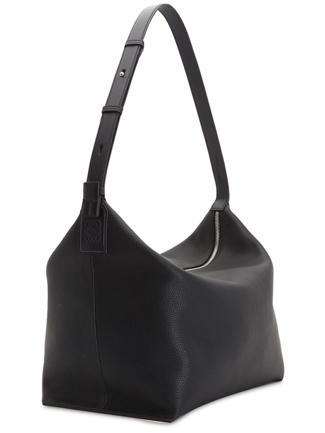 Loewe Cubi Large Leather Crossbody Bag In Black | ModeSens