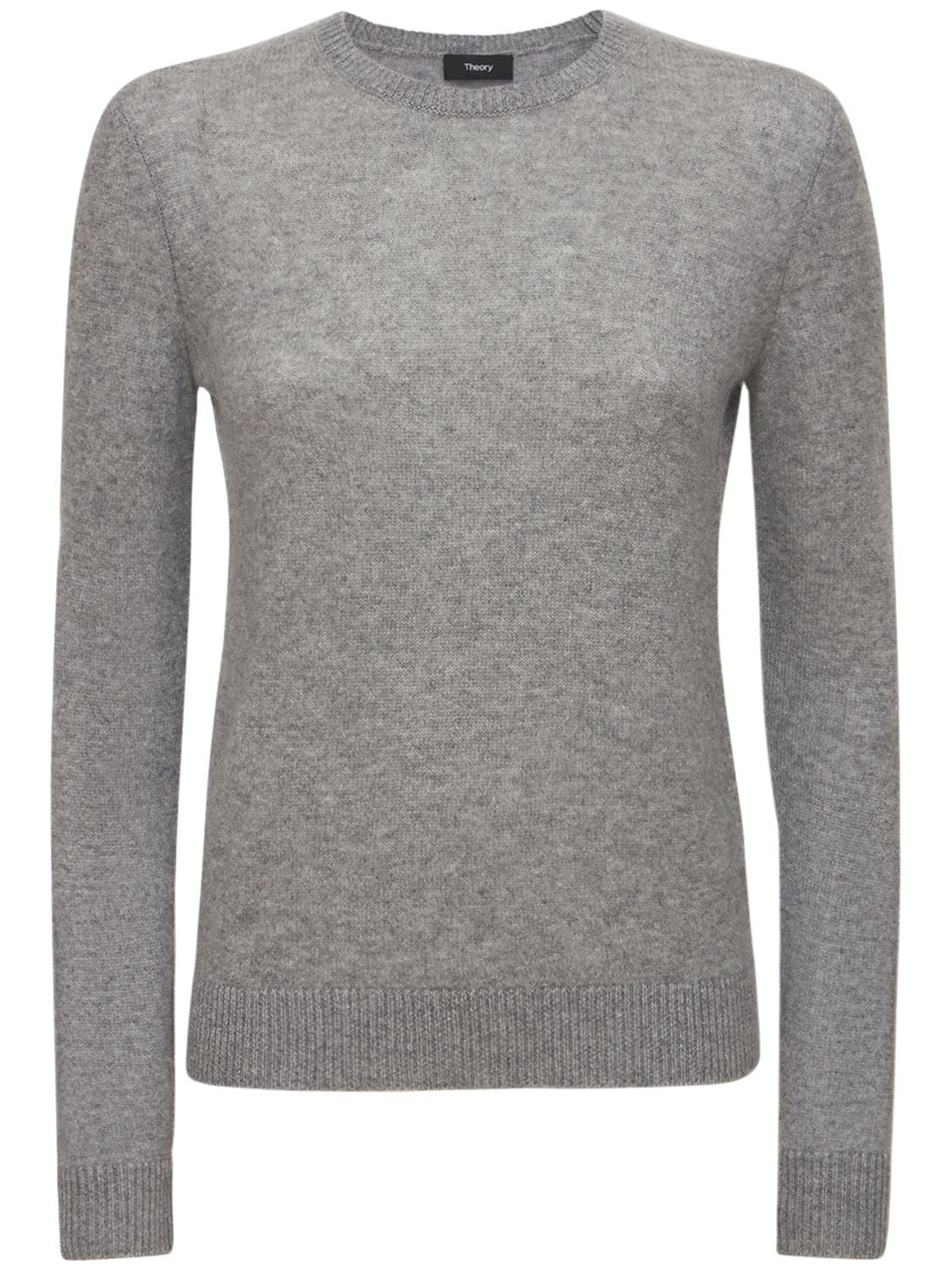 THEORY CREWNECK CASHMERE KNIT SWEATER,74I4S6024-UEDN0