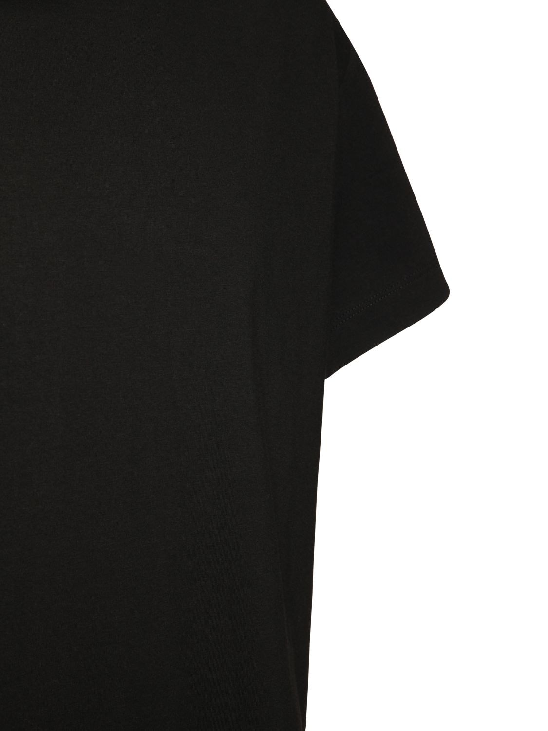 Shop Jil Sander 3 Pack Plus Cotton T-shirt In Black