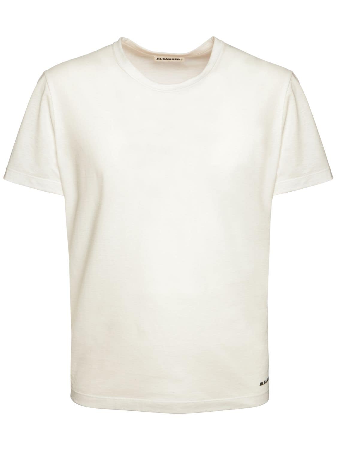 Jil Sander Plus Ultra Light Cotton Jersey T-shirt In White