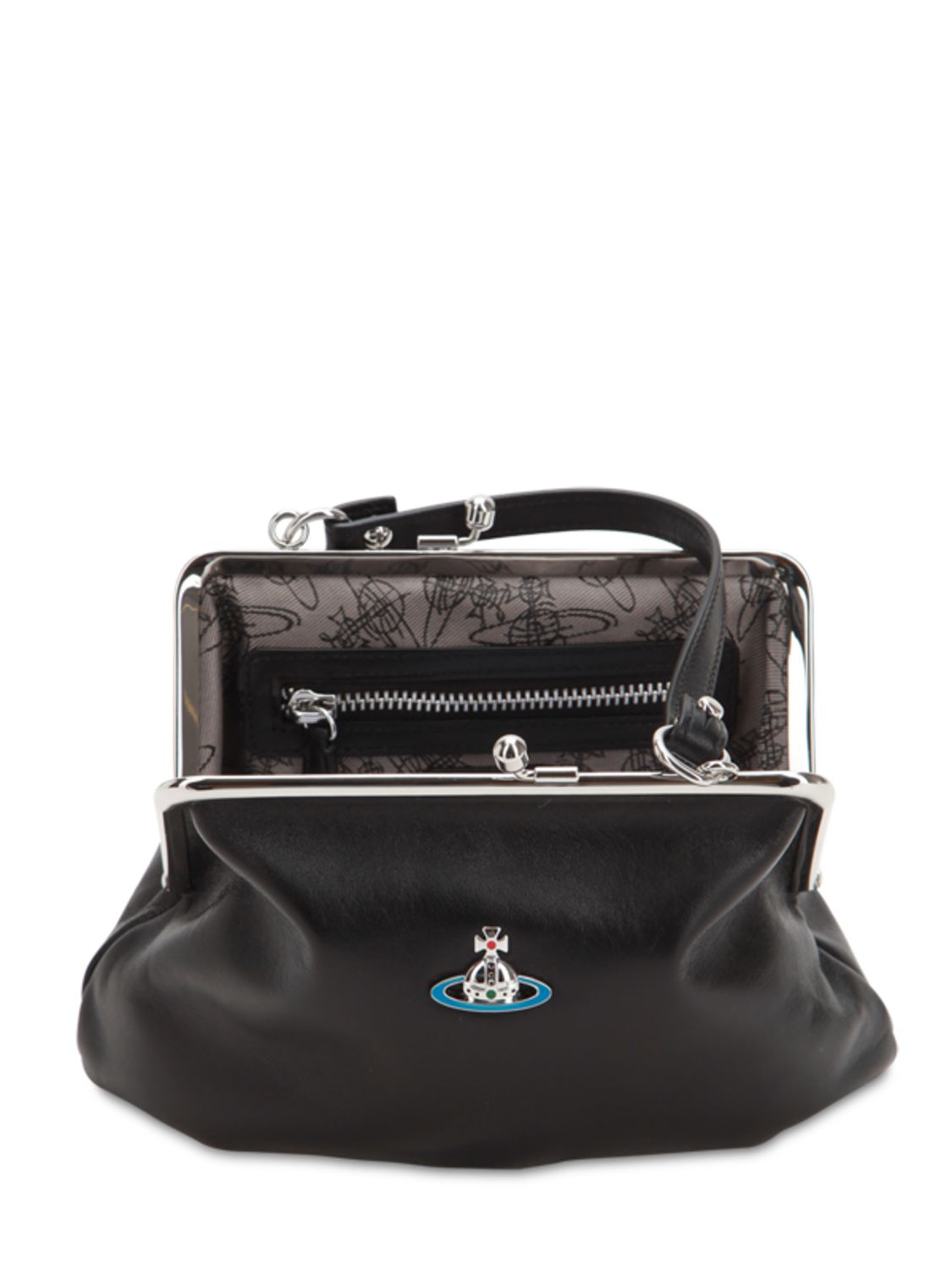 Vivienne Westwood Emma Soft Leather Top Handle Bag In Чёрный ModeSens