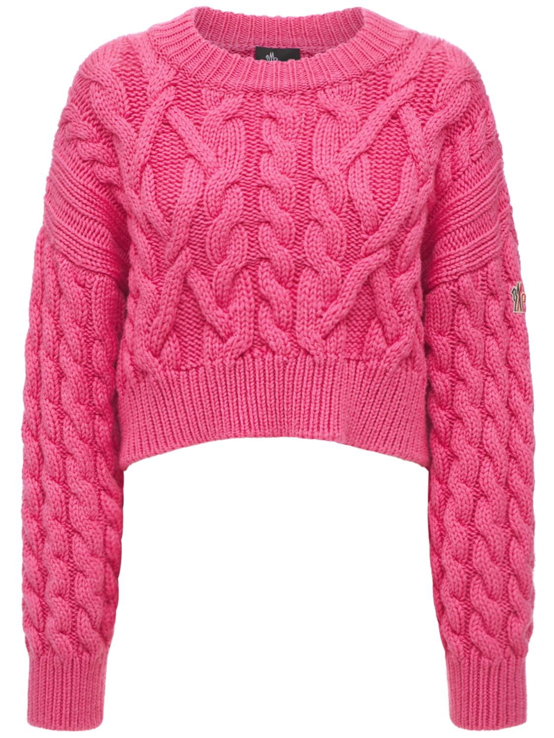 Braided Wool Knit Sweater