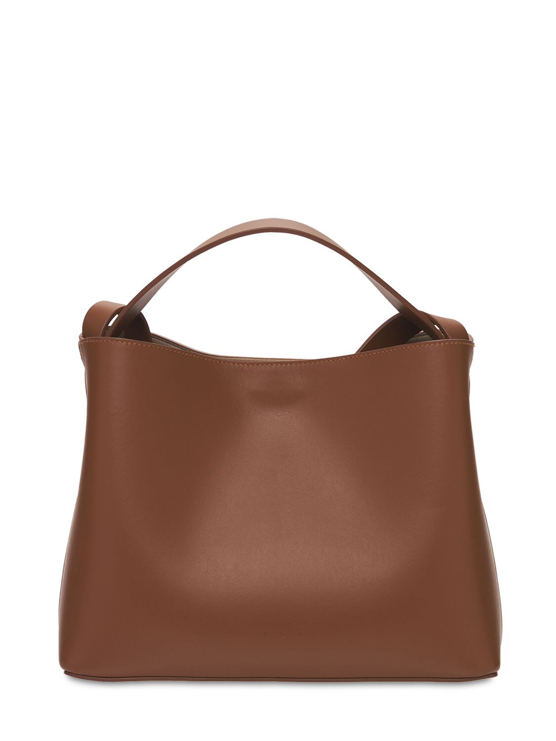 Aesther Ekme Mini Sac Smooth Leather Top Handle Bag In Brown