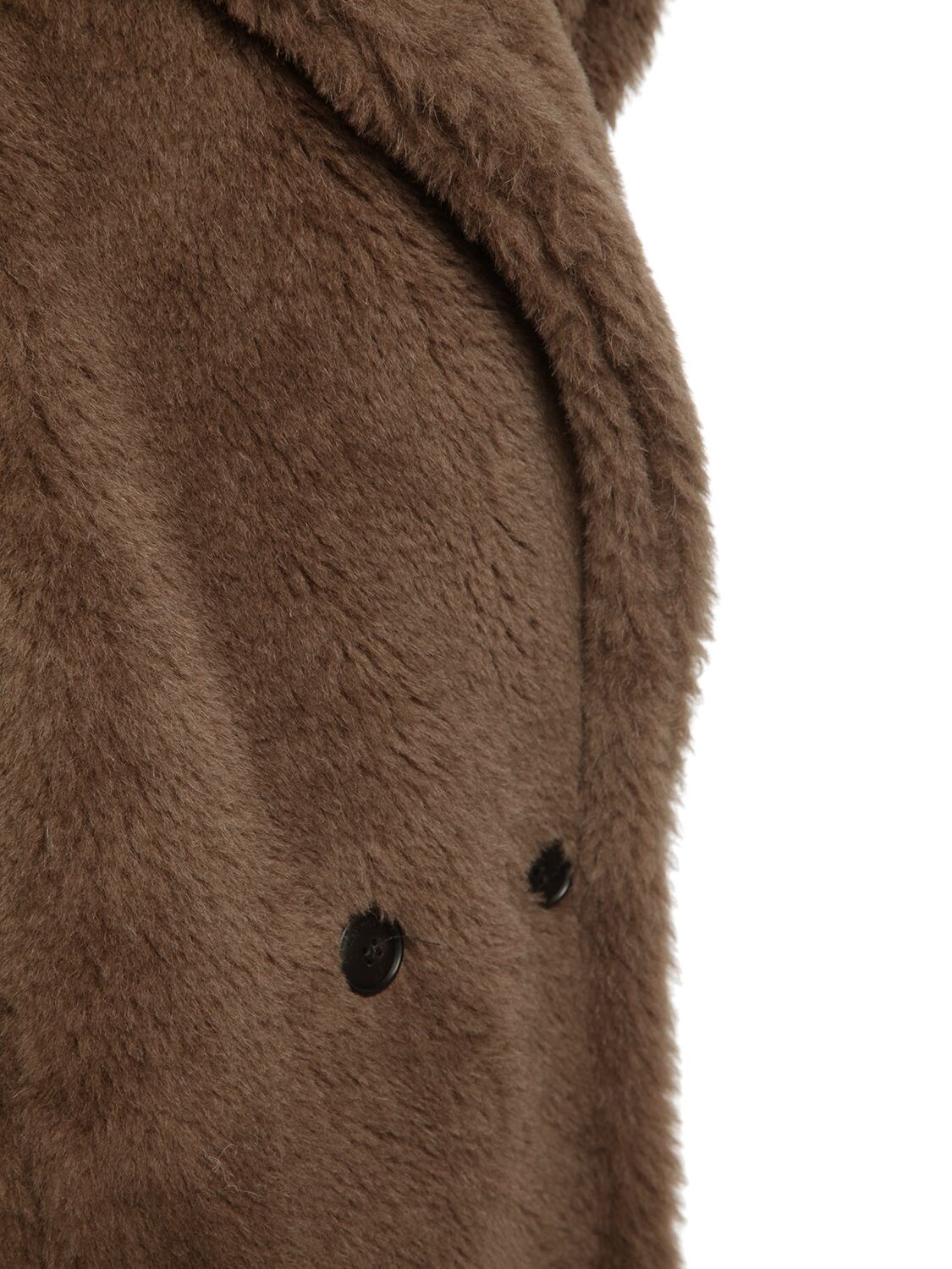 Max Mara Tedgirl Double-breasted Alpaca, Wool And Silk-blend Coat In