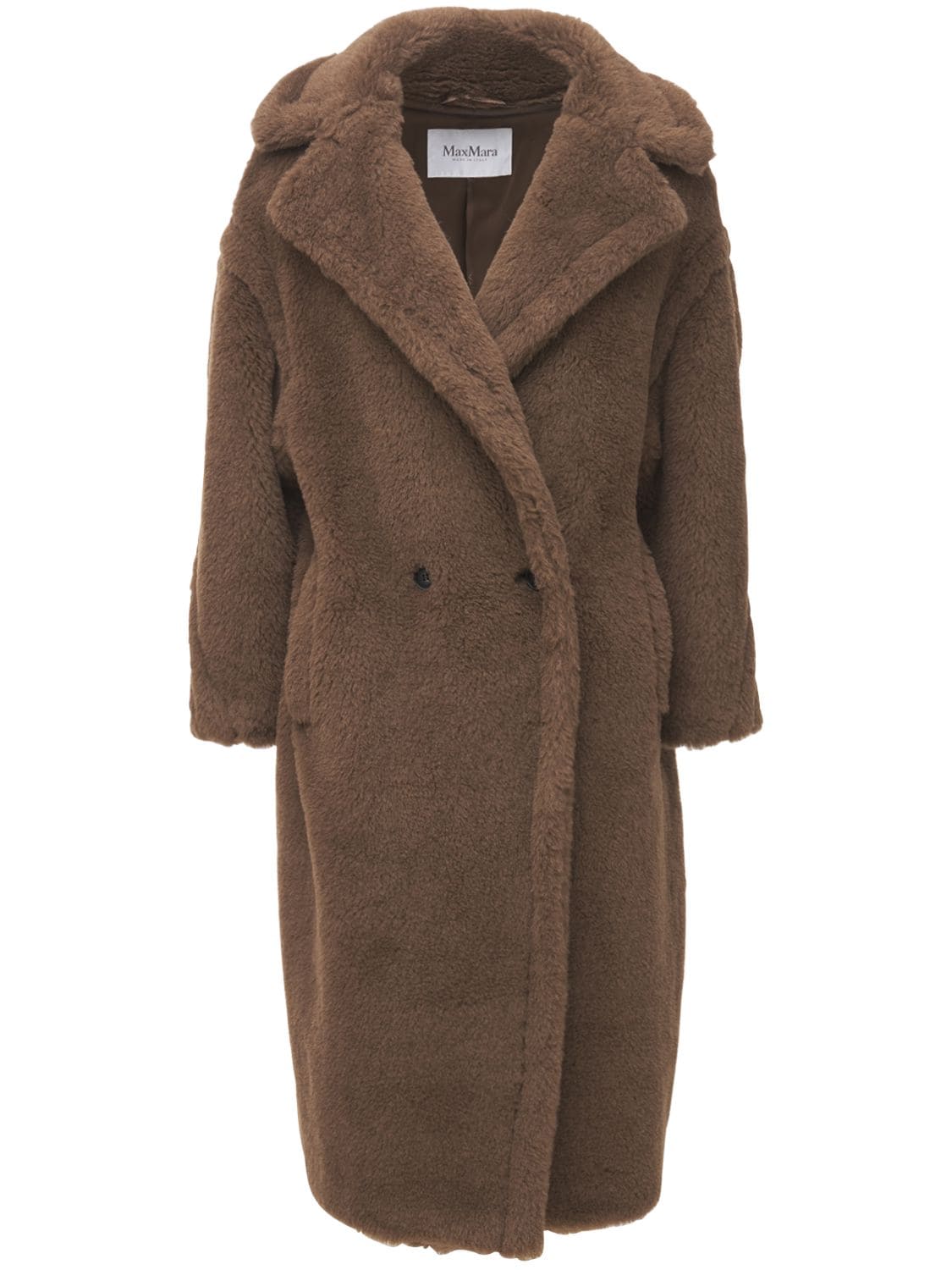 Max Mara - Teddy alpaca wool & silk coat - | Luisaviaroma