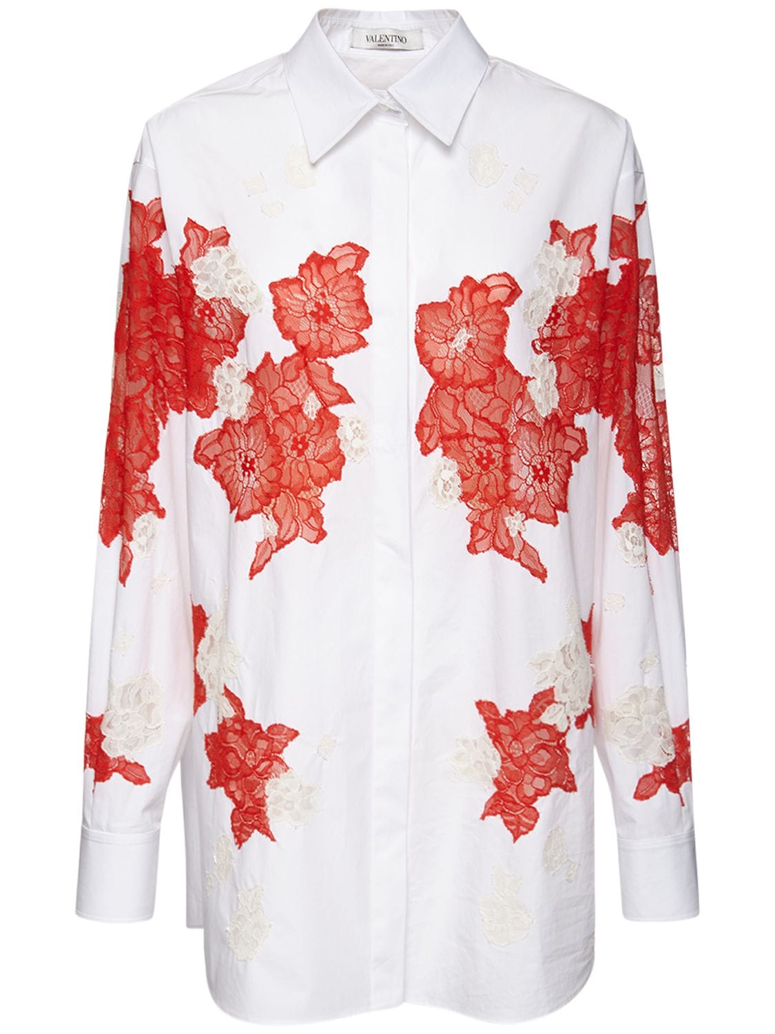 Cotton Lace Blossom Shirt