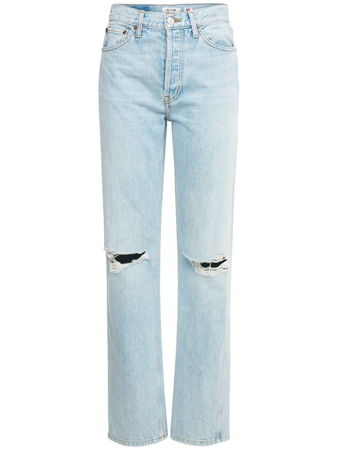 Image of 90s High-rise Distressed Loose Jeans