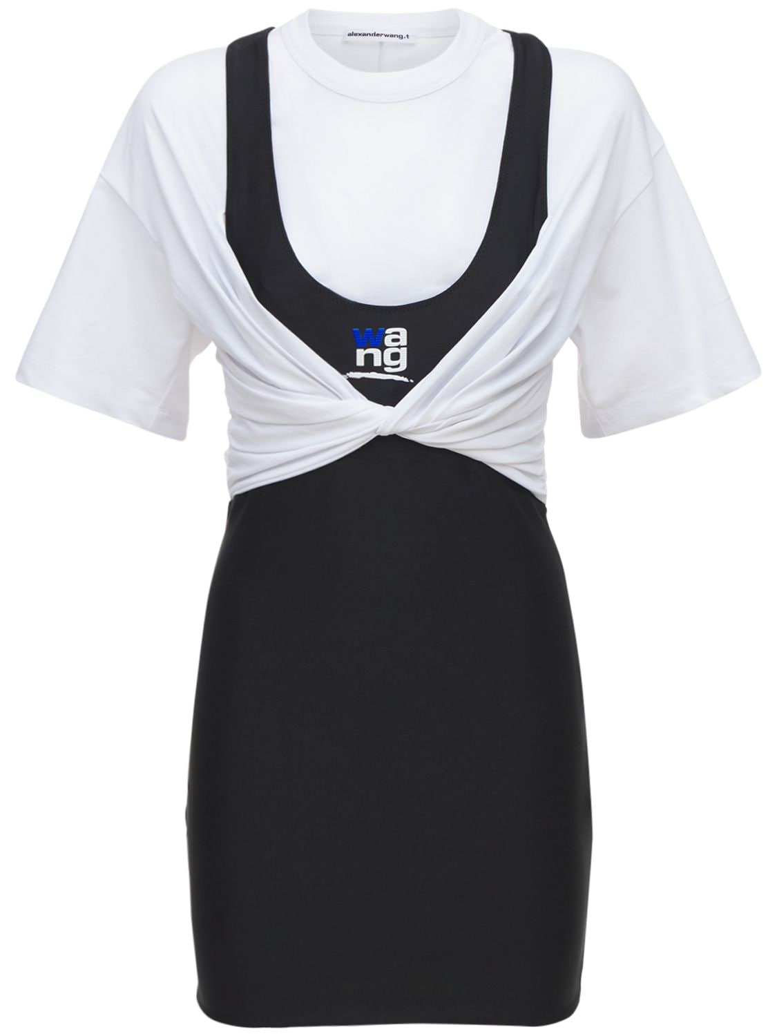 ALEXANDER WANG T-shirt Hybrid Mini Dress
