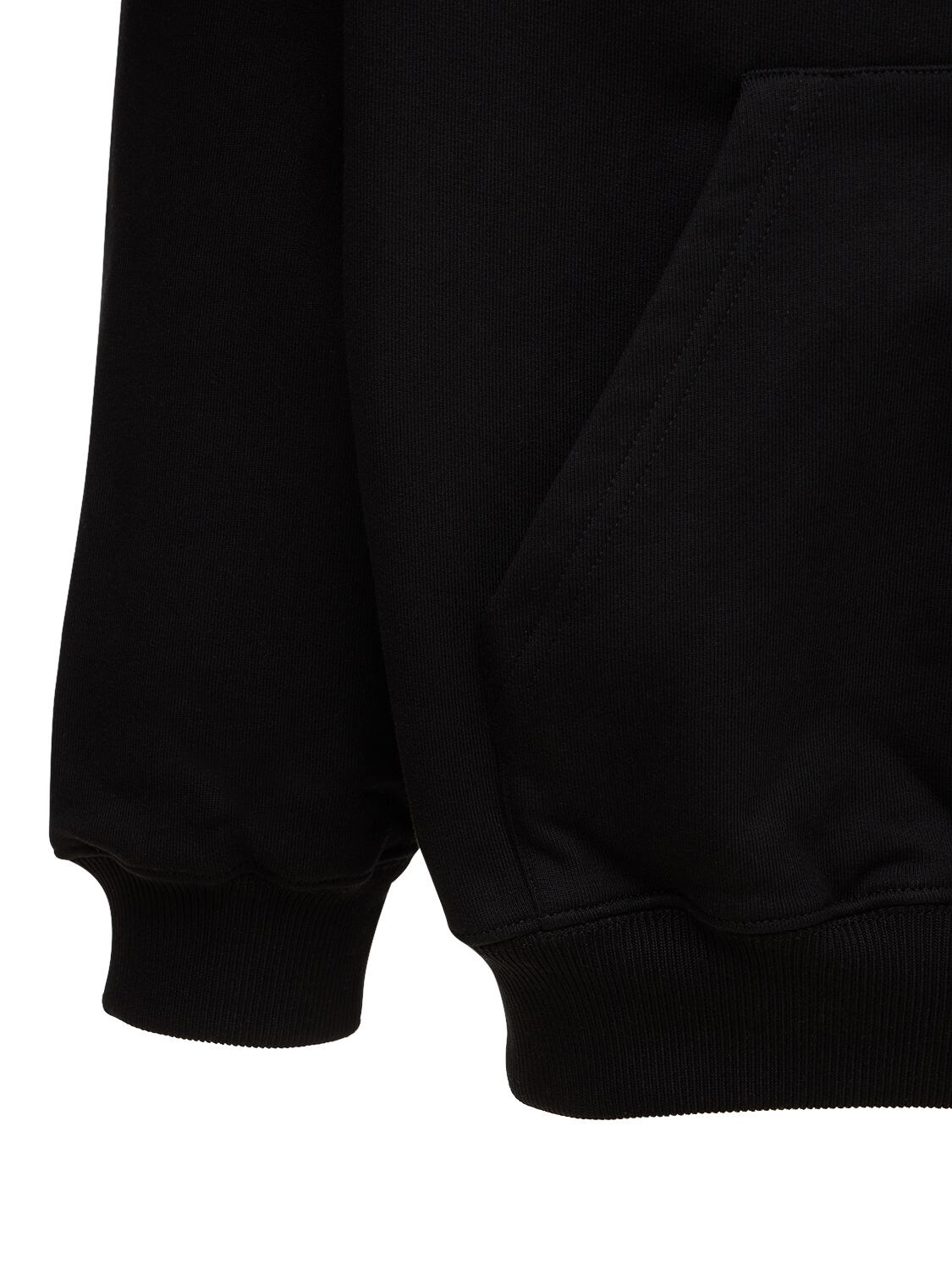 Shop Balenciaga New Bb Logo Sweatshirt Hoodie In Black
