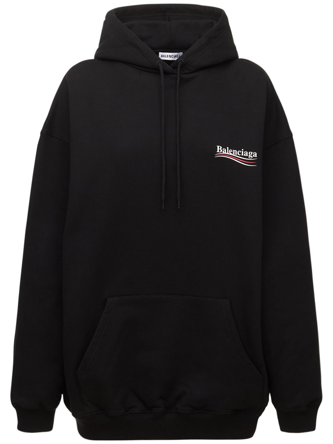 Balenciaga New Bb Logo Sweatshirt Hoodie In Black