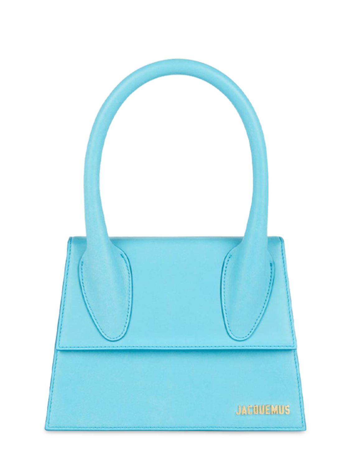 Jacquemus Le Grand Chiquito Leather Top Handle Bag In Бирюзовый ModeSens