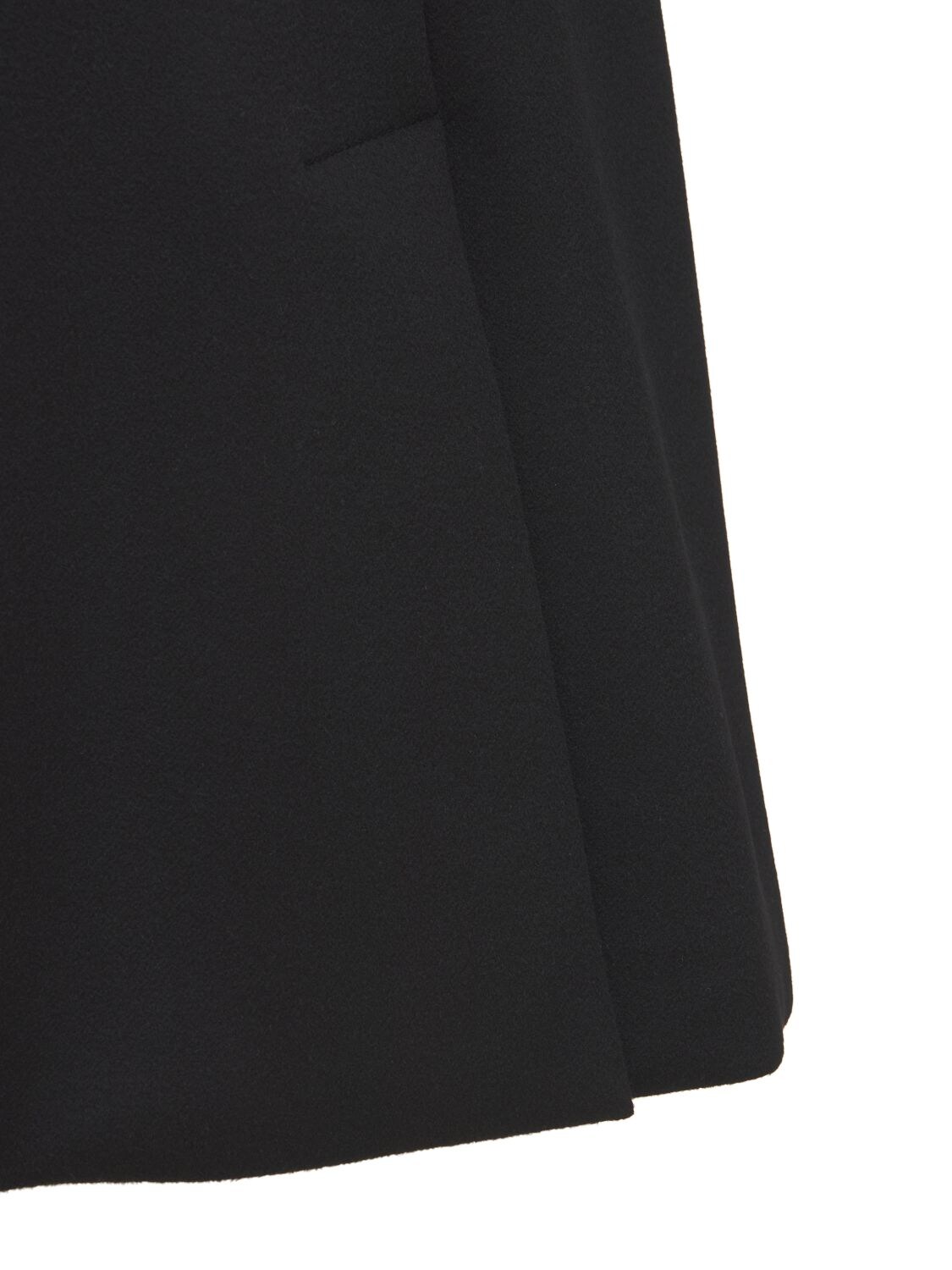 Shop Gucci Embellished Wool Coat In Black