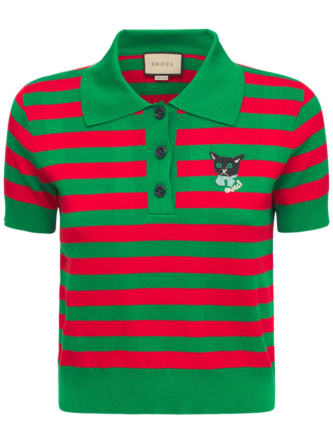 Striped Cotton Knit ...