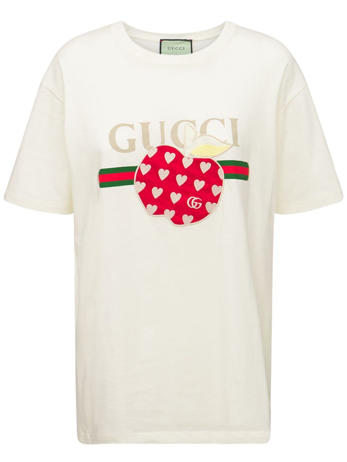 Gucci - Les pommes printed cotton jersey t-shirt - Multicolor ...