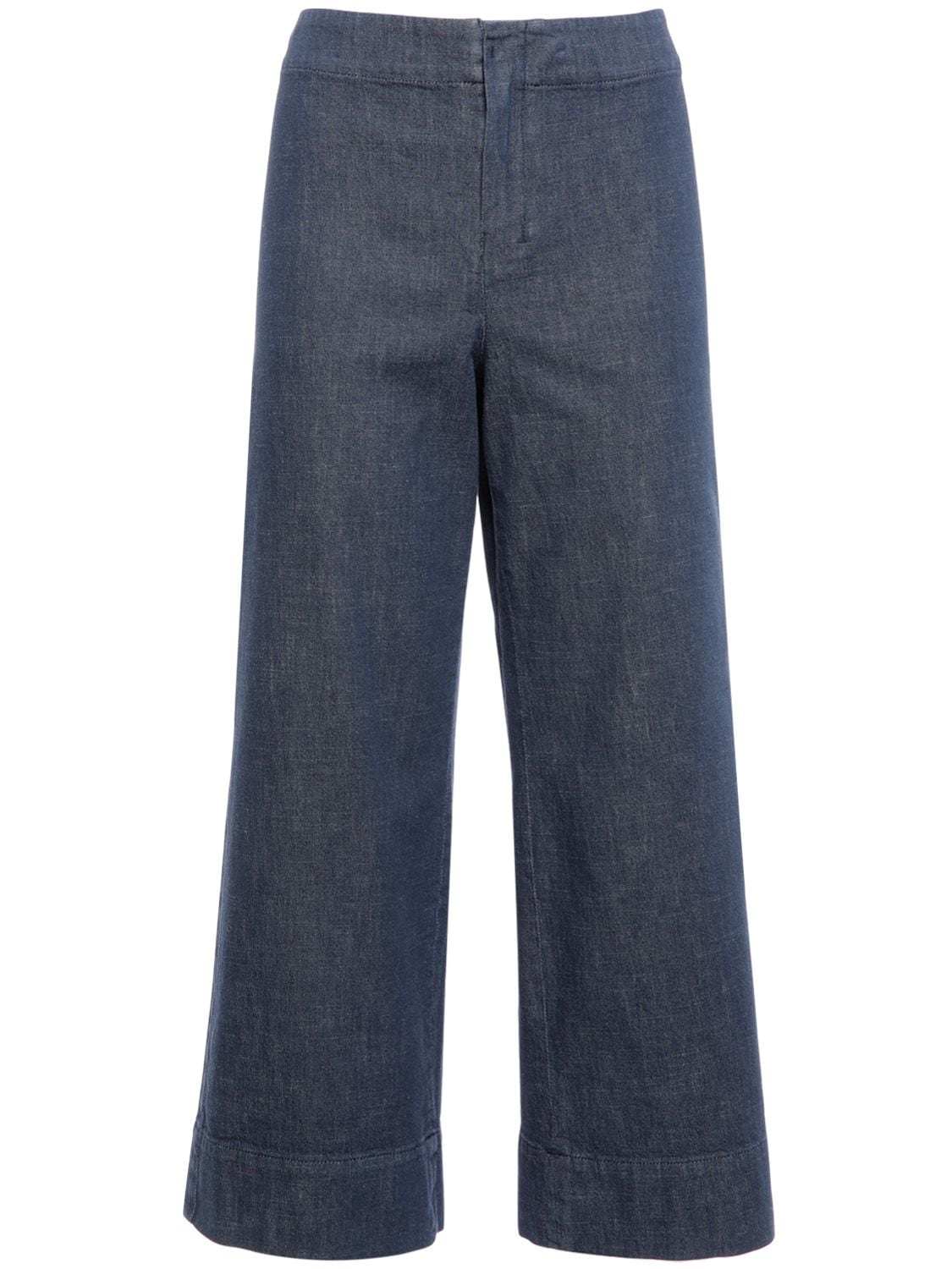 's Max Mara Cropped Cotton Denim Jeans In Blue