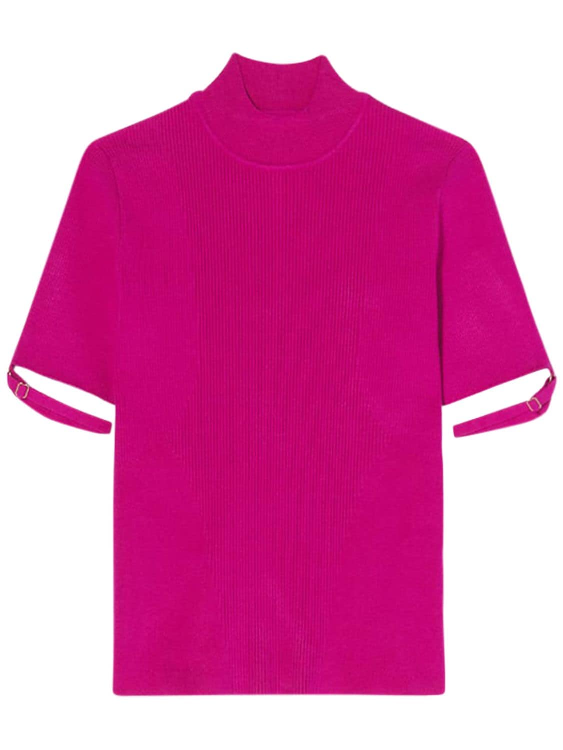 JACQUEMUS “TORRE”粘胶纤维混纺罗纹针织短款上衣,74I5KX155-UELOSW2