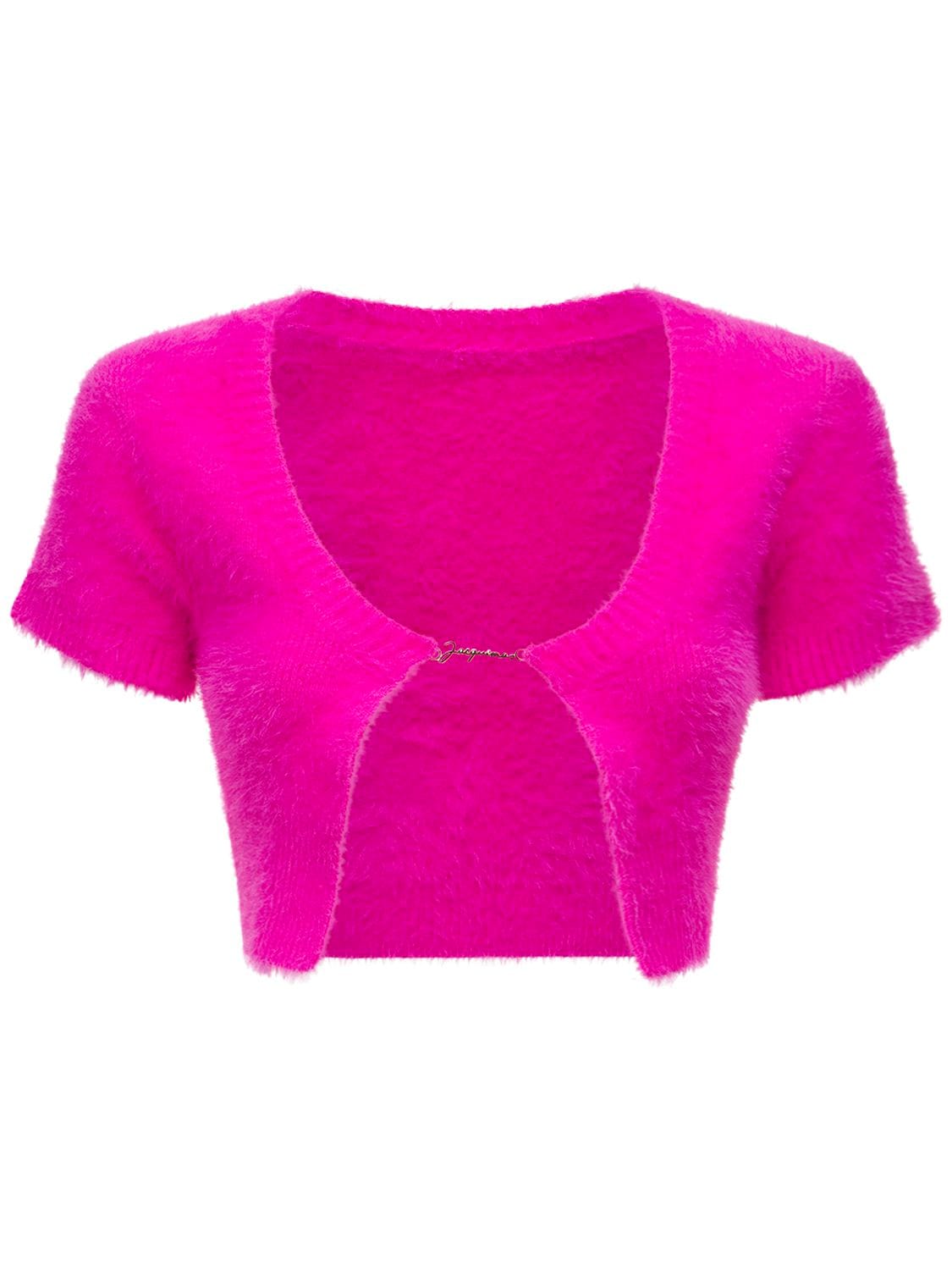 Image of La Maille Neve Knit Cropped Top