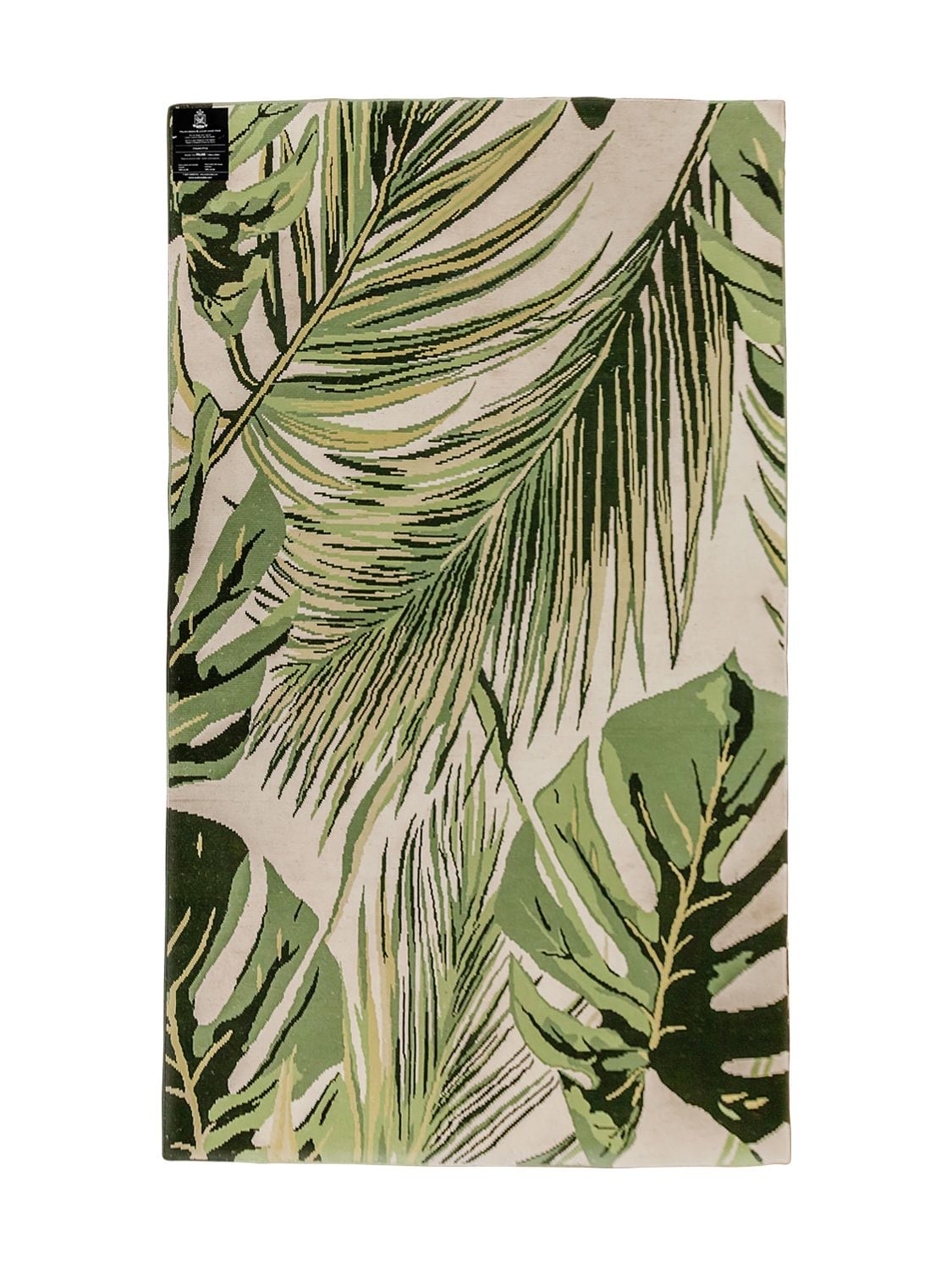 Shop Studio Maleki Palms Handmade Silk Rug In Beige,green