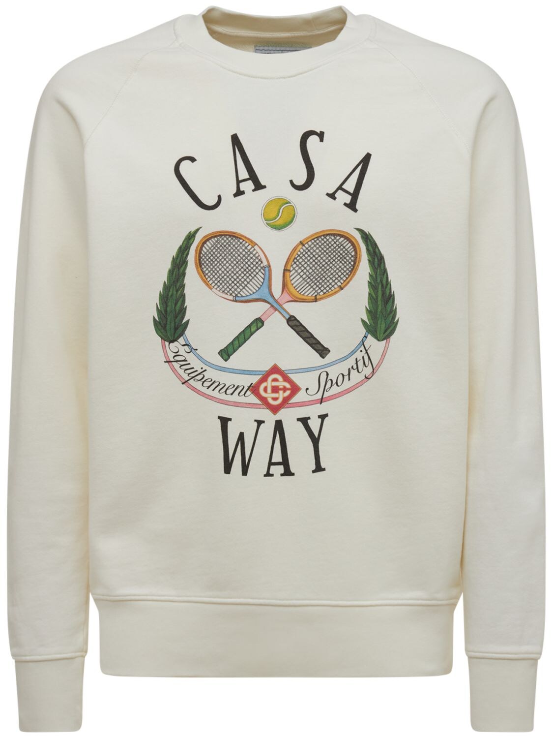 CASABLANCA CASA WAY PRINT COTTON JERSEY SWEATSHIRT,74I66H011-T0ZGIFDISVRFIC0GQ0FT0