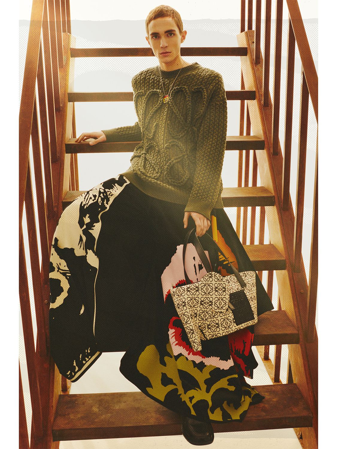 loewe cable knit sweater