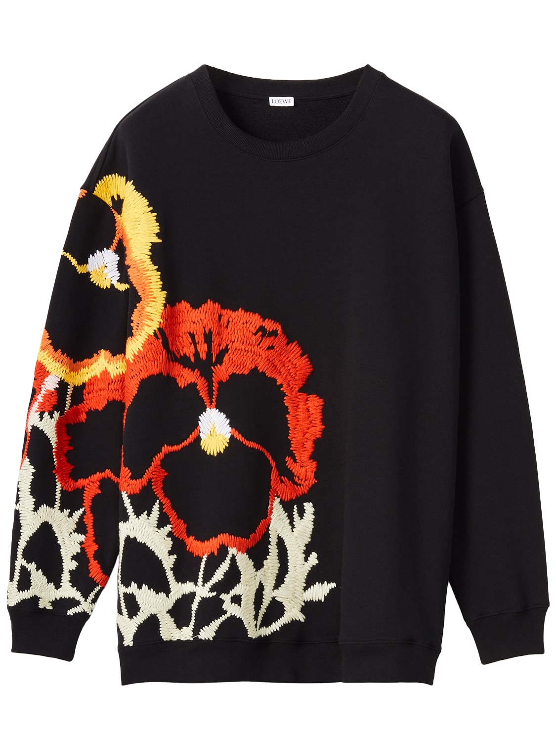 LOEWE Pansies Embroidery Sweaブラック-