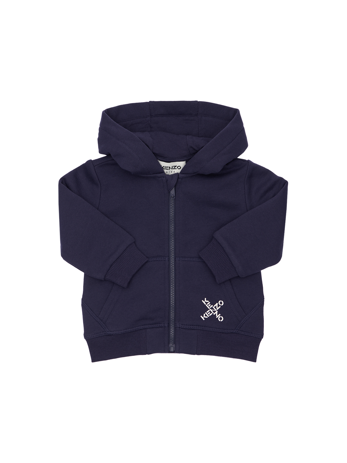 Hoodie Aus Baumwollmischfleece Mit Logo