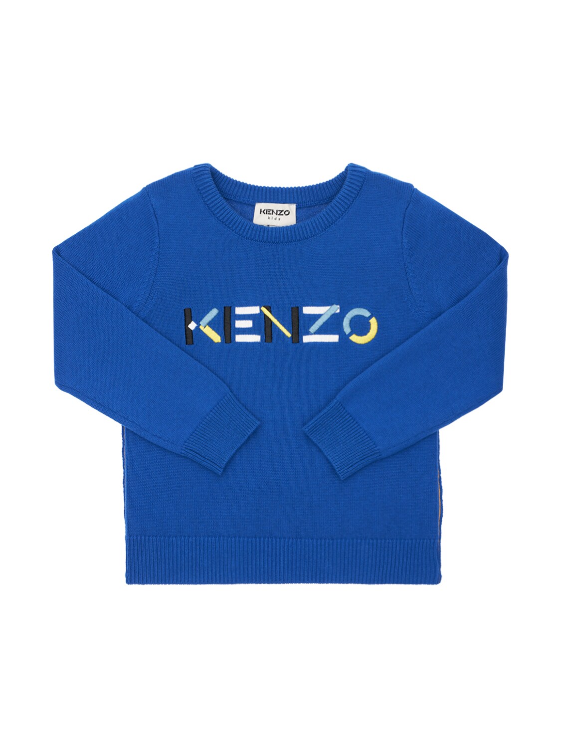 KENZO LOGO纯棉&羊绒针织毛衣,74I6TC057-ODI50