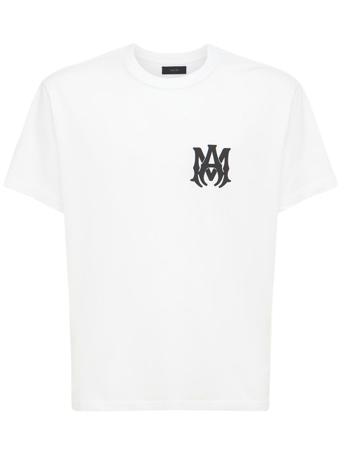 “MA”棉质平纹针织T恤