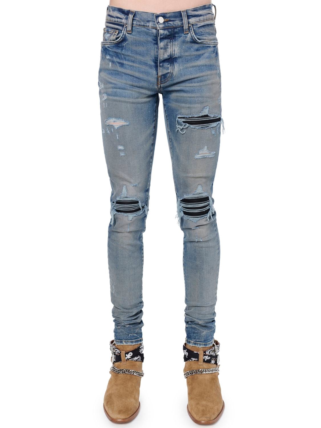 15cm Tapered Mx1 Cotton Denim Jeans