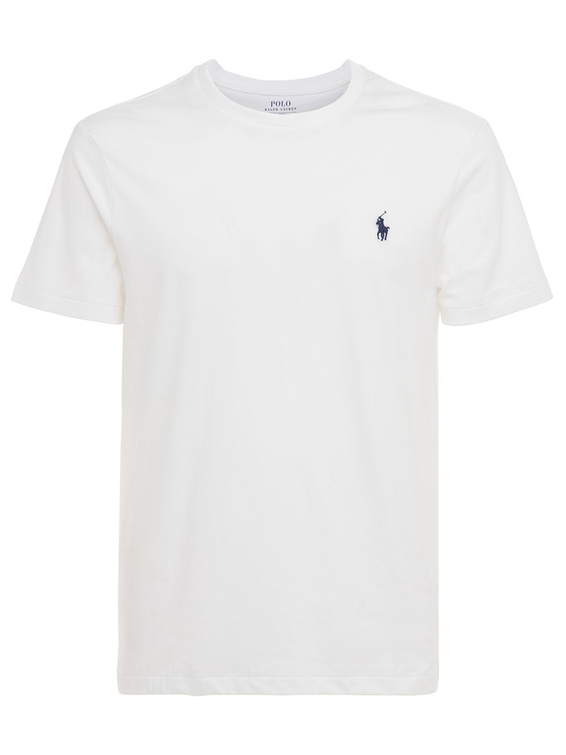 Shop Polo Ralph Lauren Classic Cotton Jersey T-shirt In White