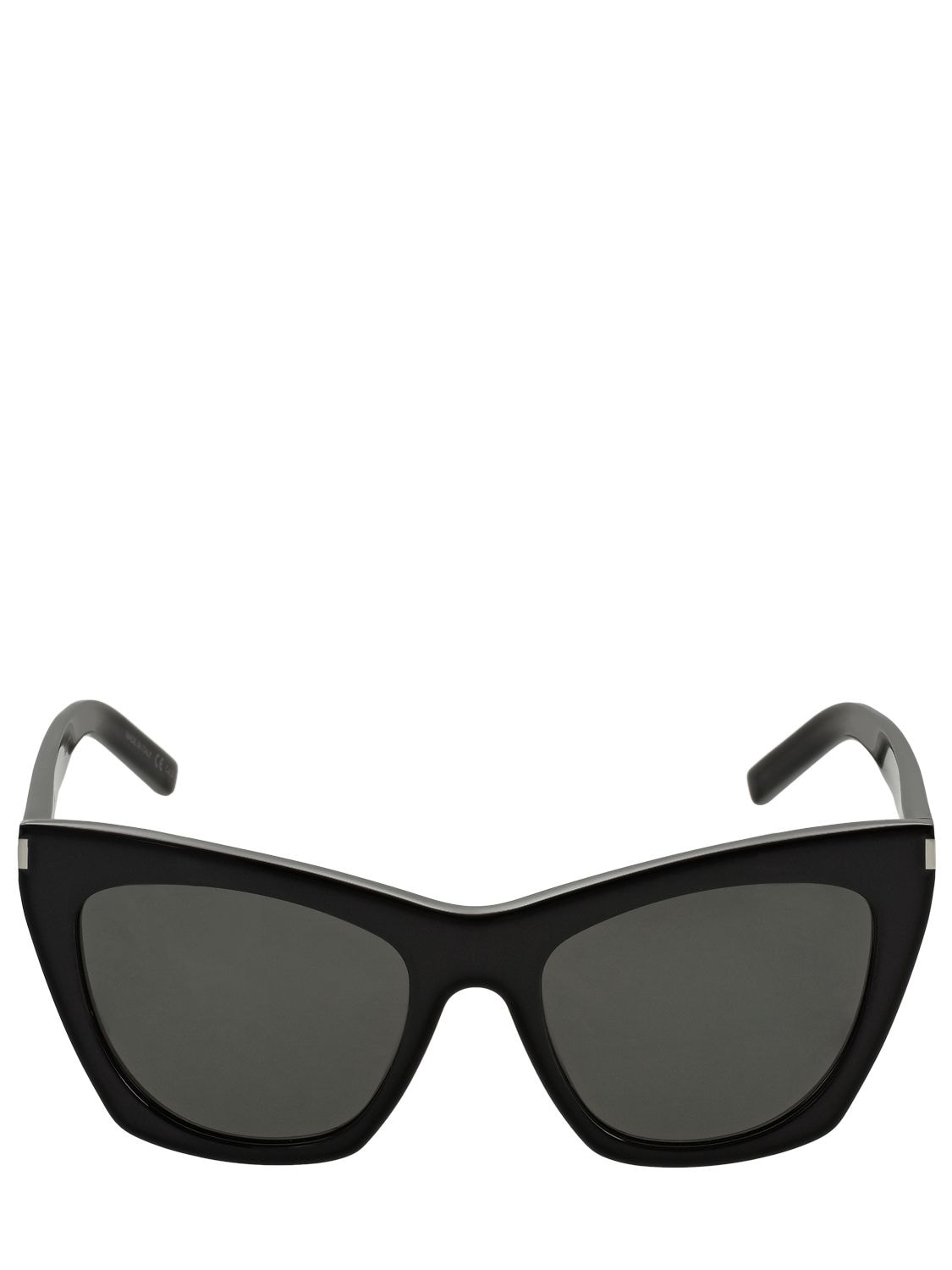 Saint Laurent Sl 214 Kate Acetate Sunglasses In Black,grey