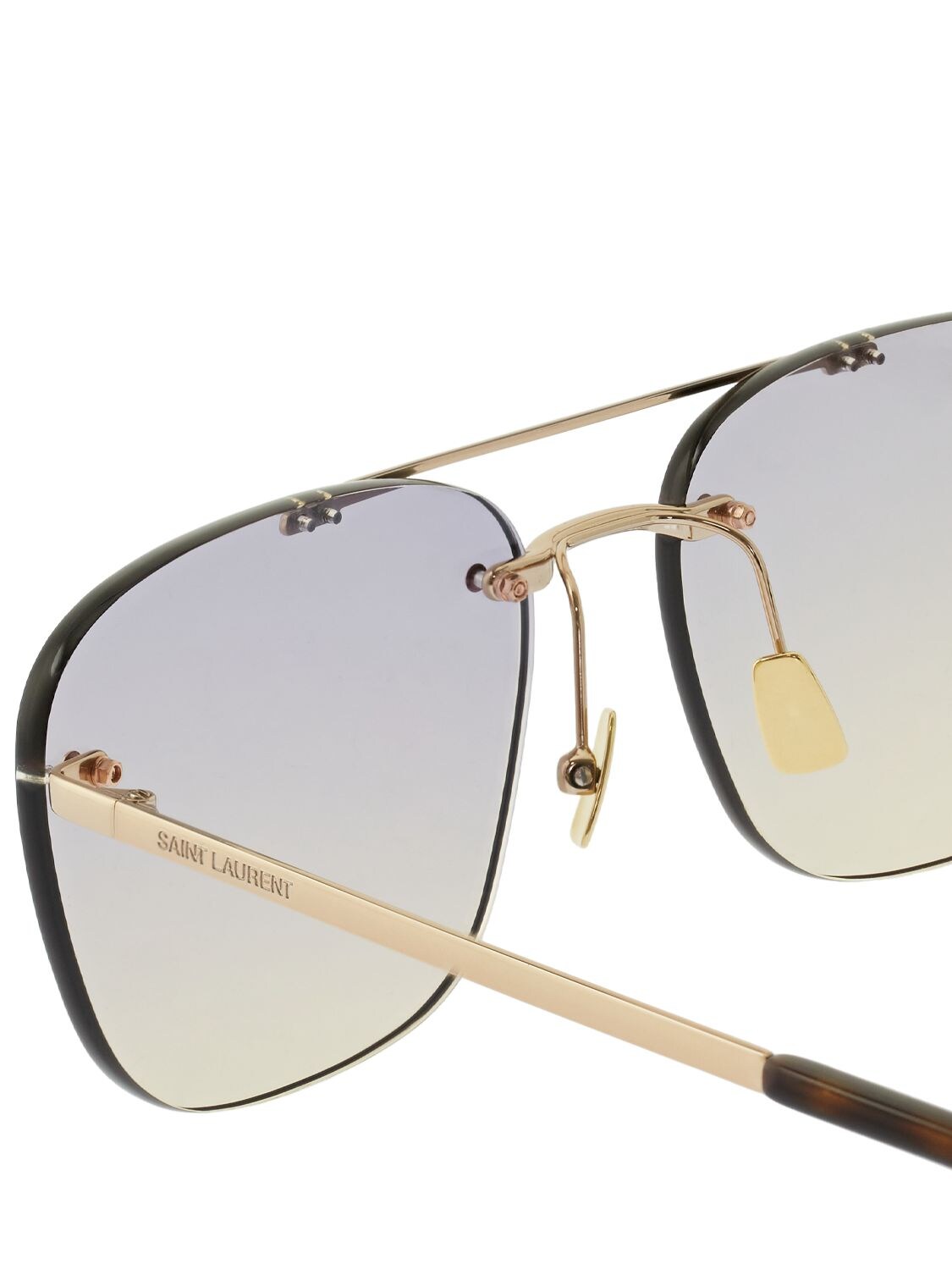 Yves Saint Laurent - SL 309 Rimless Sunglasses - Light Gold