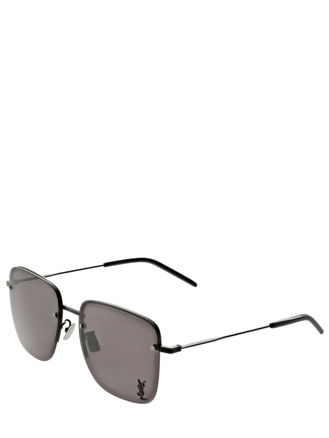 Shop Saint Laurent Ysl Sl 312 M Sunglasses In 블랙
