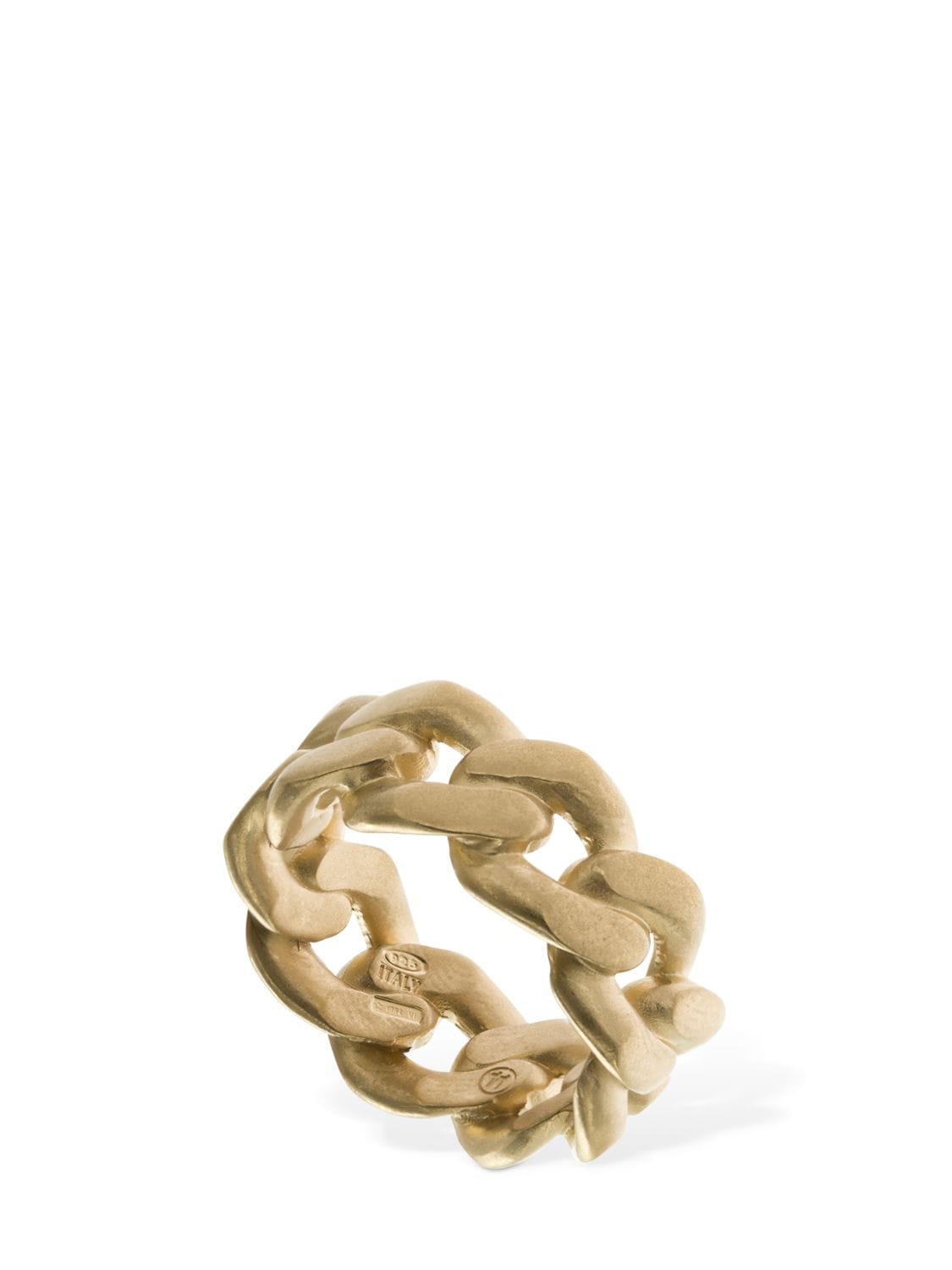 Maison Margiela Chained Band Ring In Gold