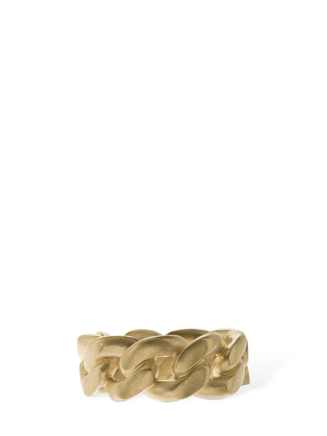 Shop Maison Margiela Chained Band Ring In Gold
