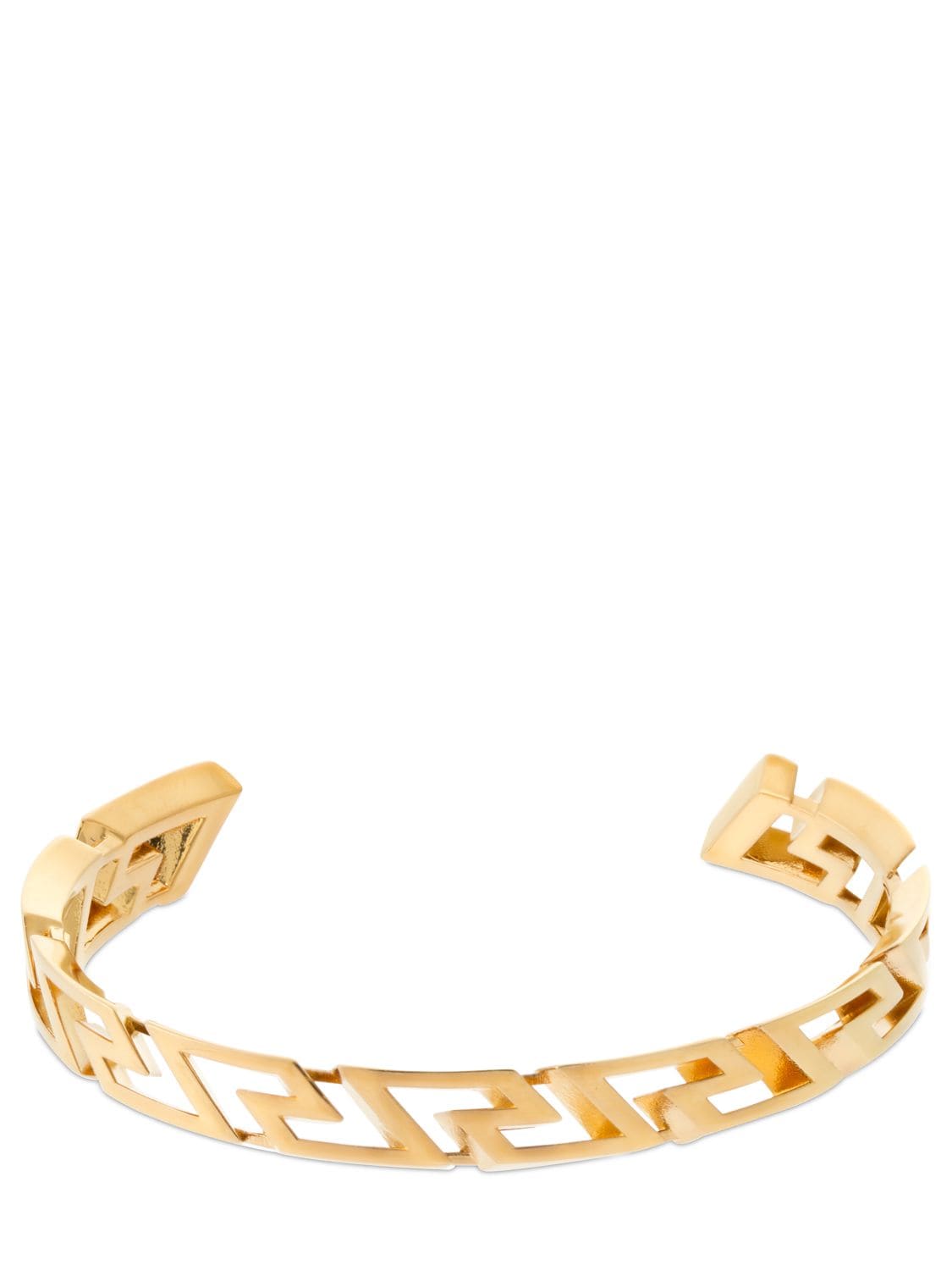 Versace Greek Motif Cuff Bracelet In Gold