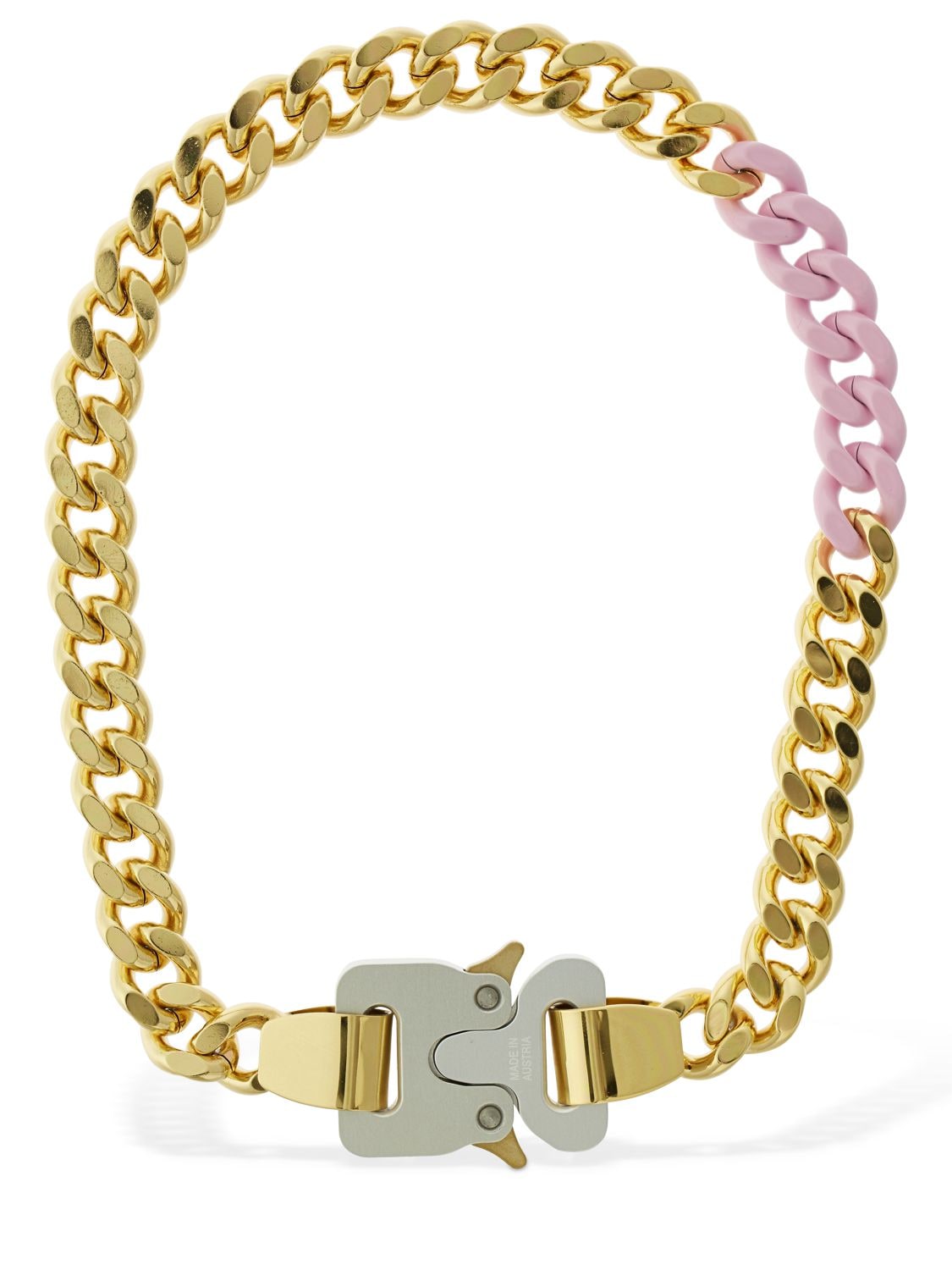 ALYX colourED LINKS BUCKLE NECKLACE,74I81T001-TVRZMDAWMG2