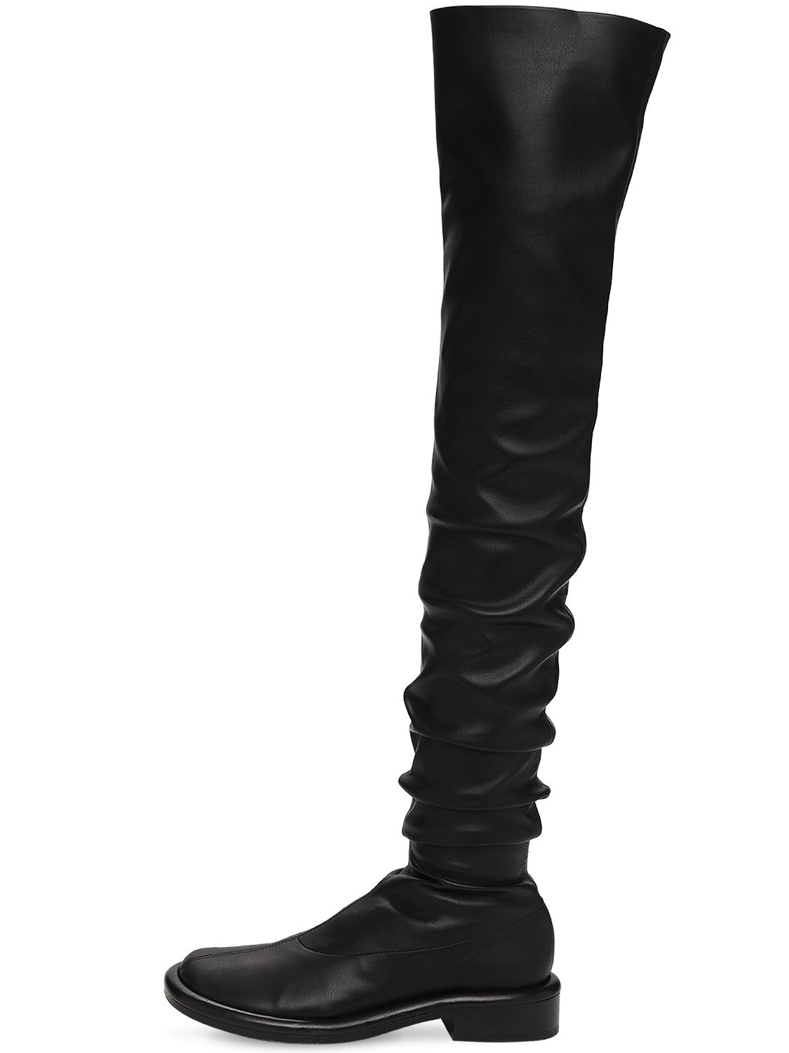 Proenza Schouler Boyd Slouchy Stretch Thigh-high Boots In Black