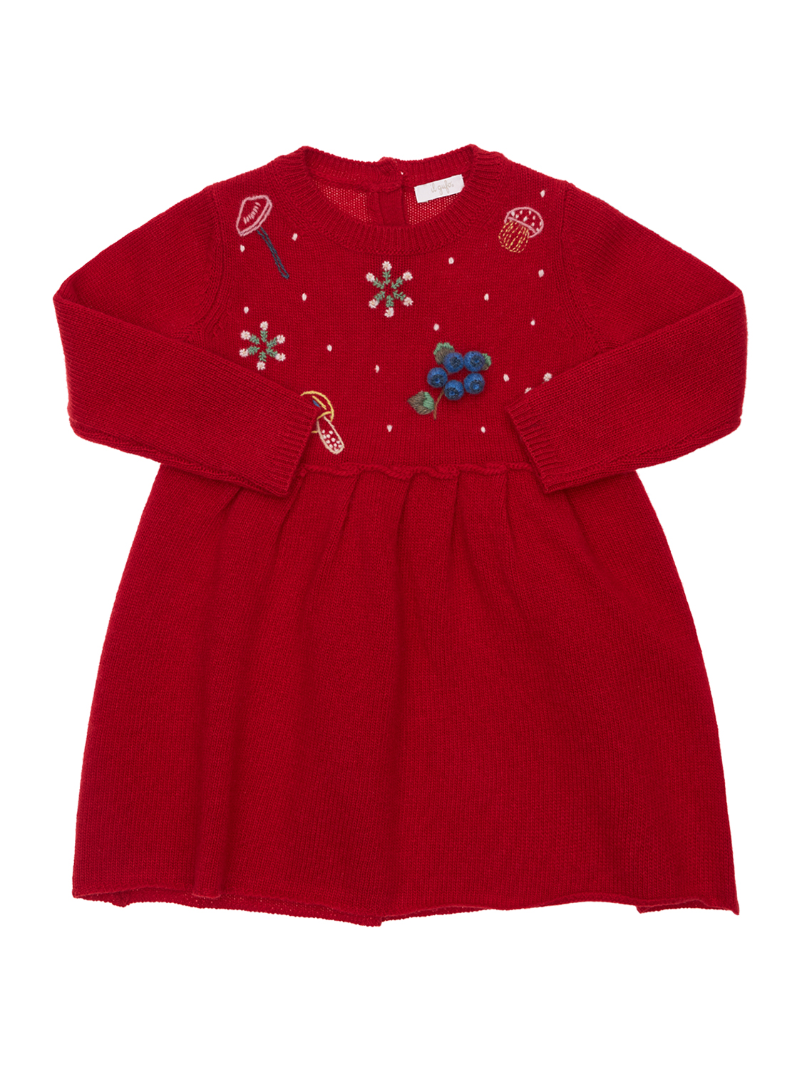 Verziertes Kleid Aus Wollstrick