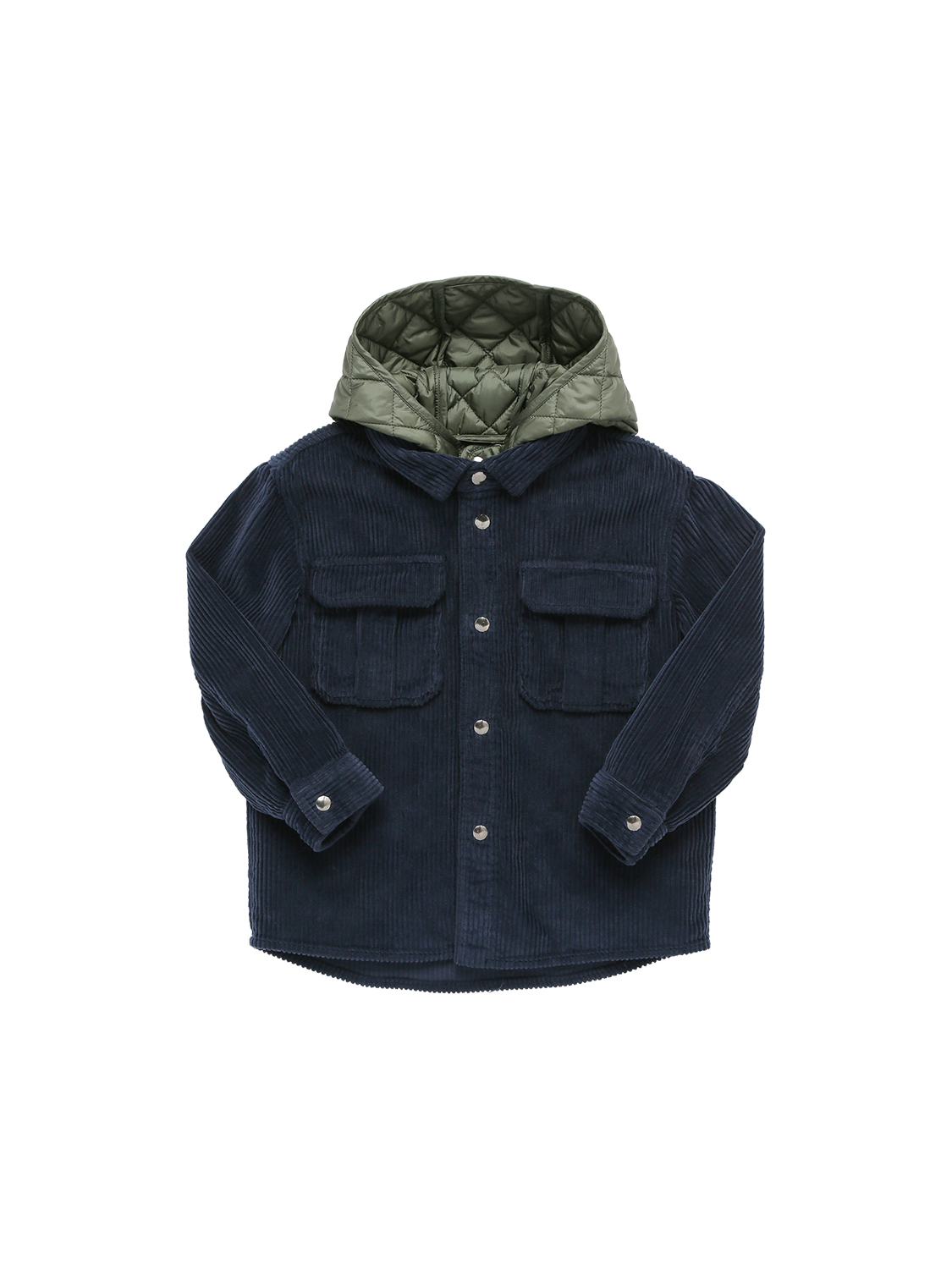 2-in-1: Samtjacke Und Nylonweste