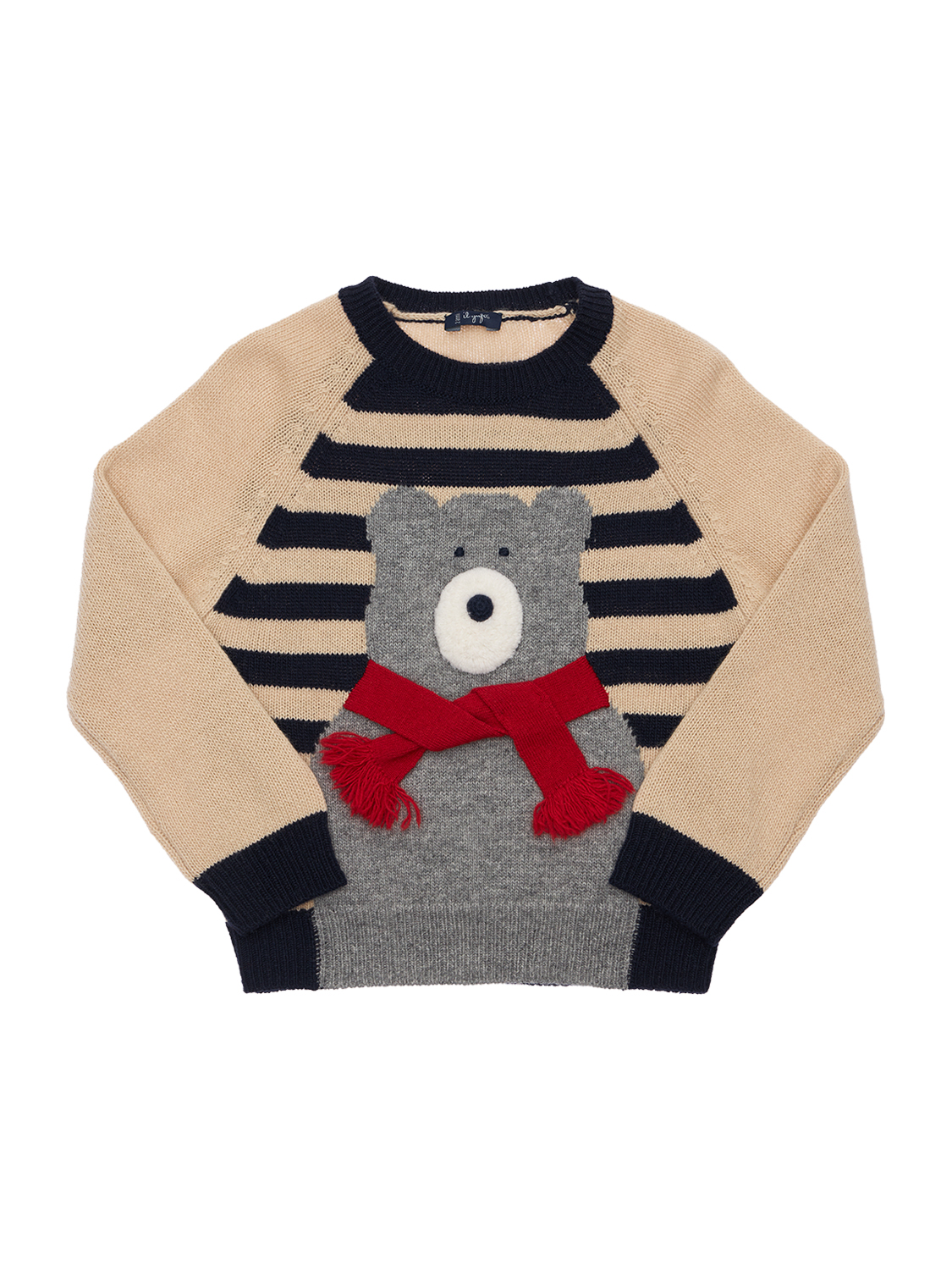 Pullover Aus Wollstrick Mit Intarsien