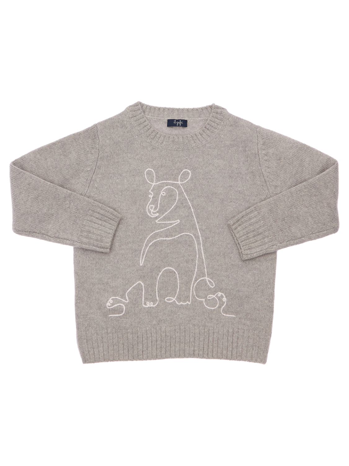 Pullover Aus Wollstrick Mit Intarsien