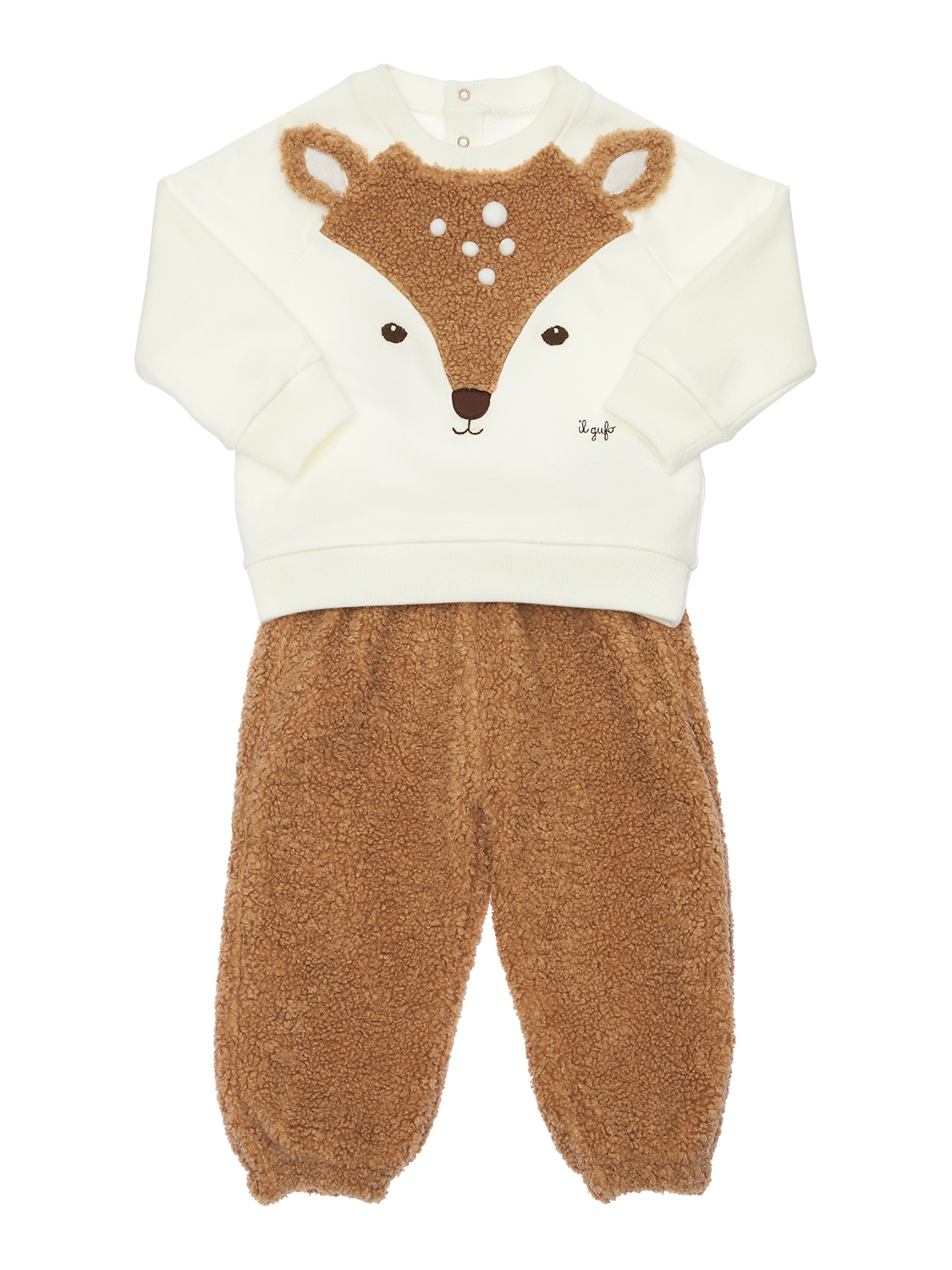 Sweatshirt Aus Baumwolle Und Teddy-trainingshose