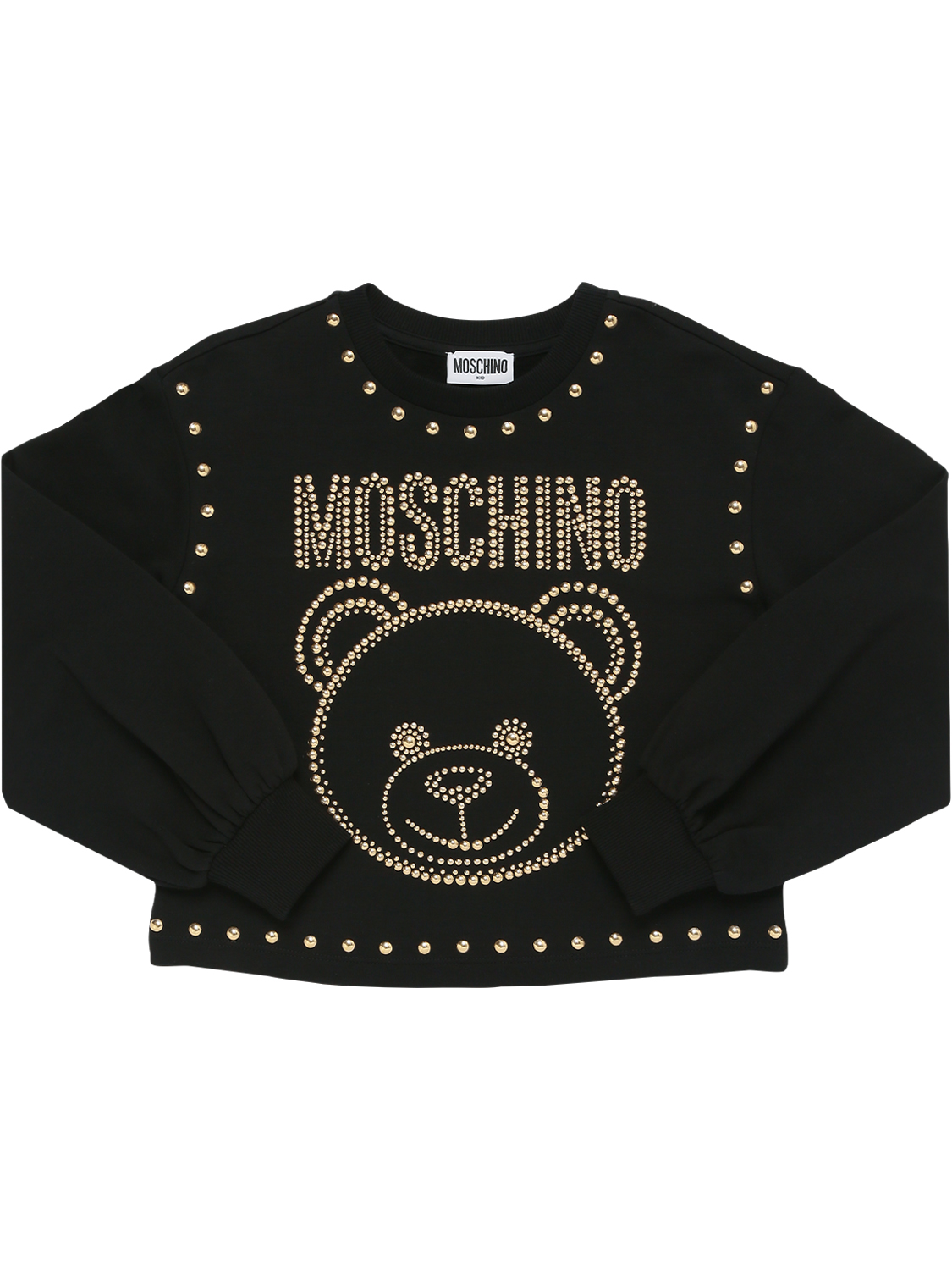 Sweatshirt Aus Baumwollmischung Mit Nieten
