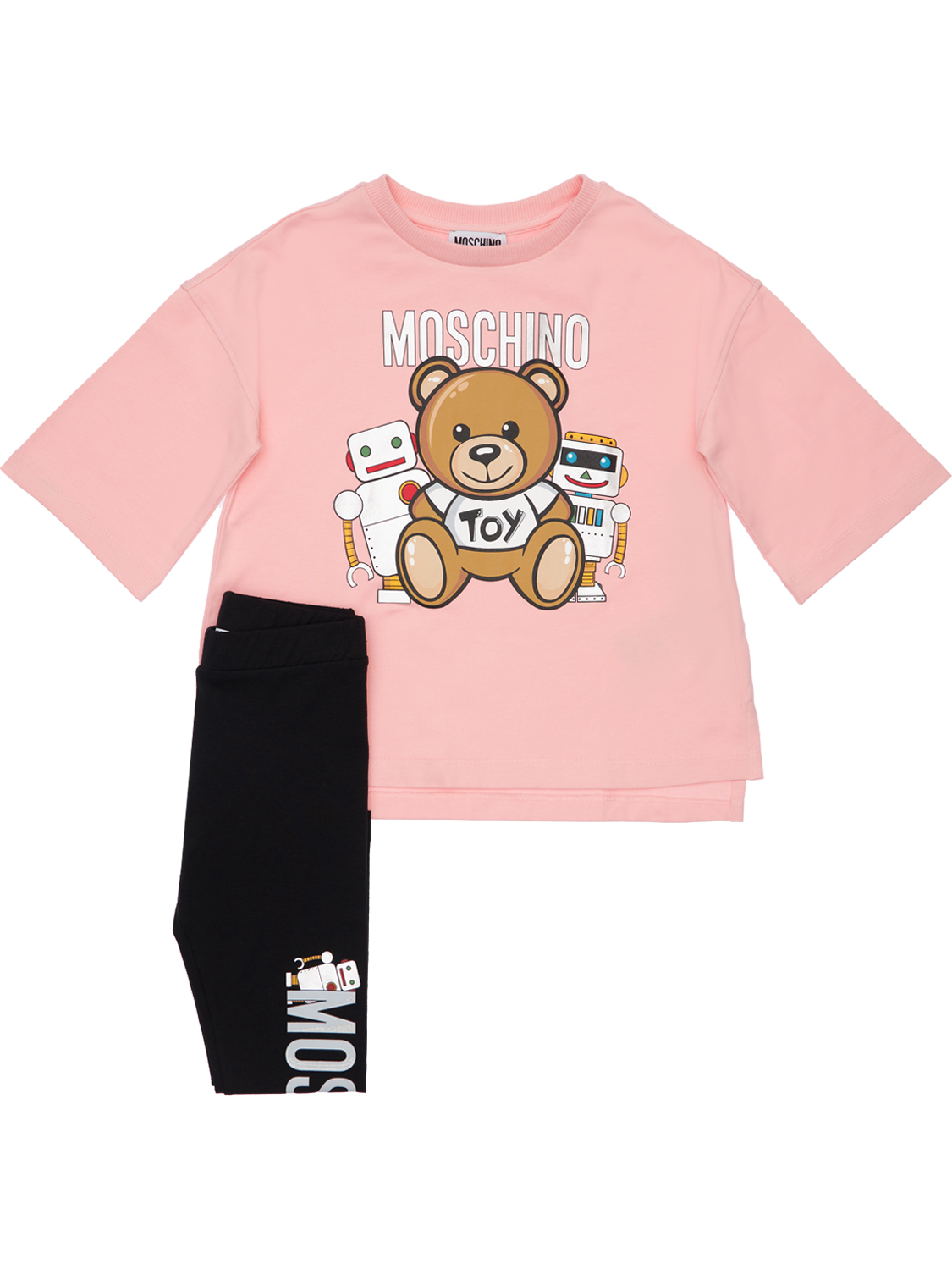 T-shirt Und Leggings Aus Baumwolljersey