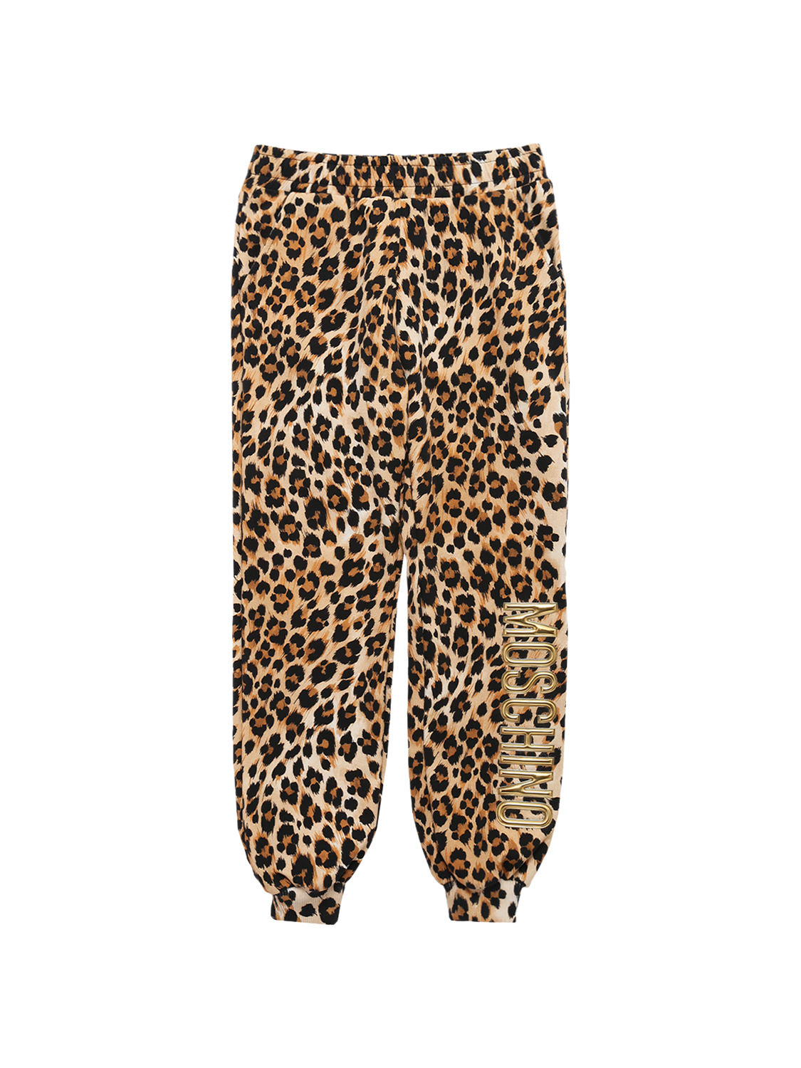 Trainingshose Aus Baumwolle Mit Leopardendruck
