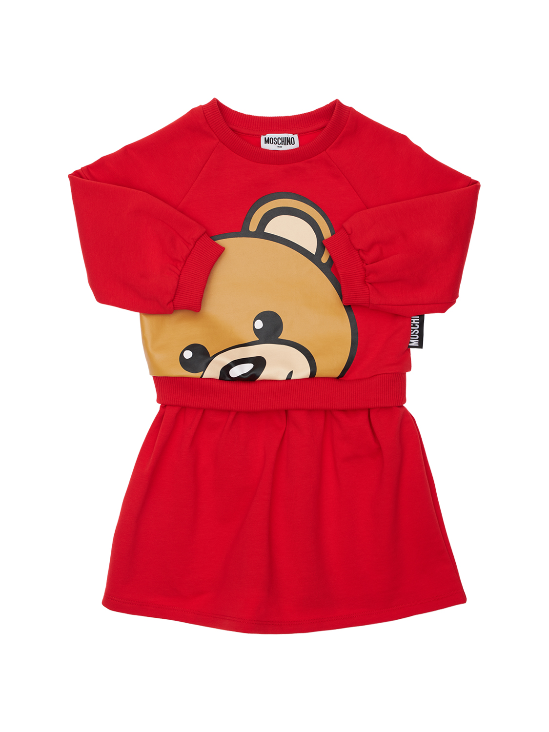 Kleid Aus Baumwollfleece Mit Druck