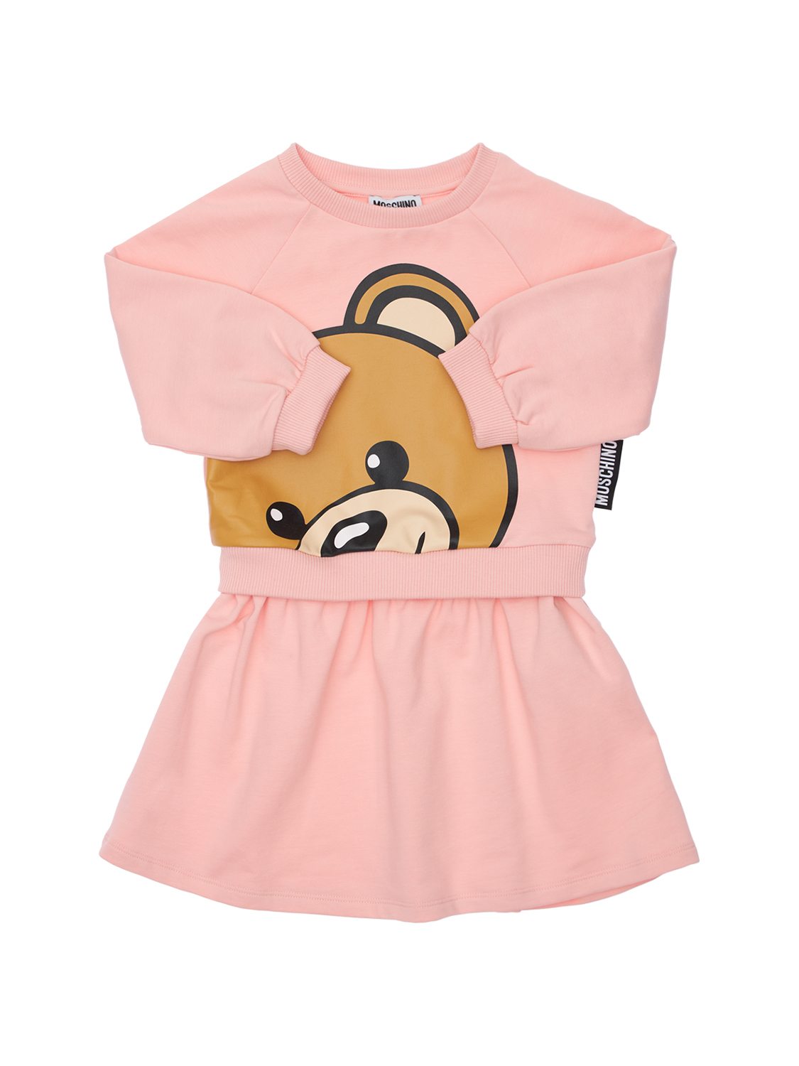 Moschino, Vestito In Felpa Di Cotone Con Logo | LbhcShops