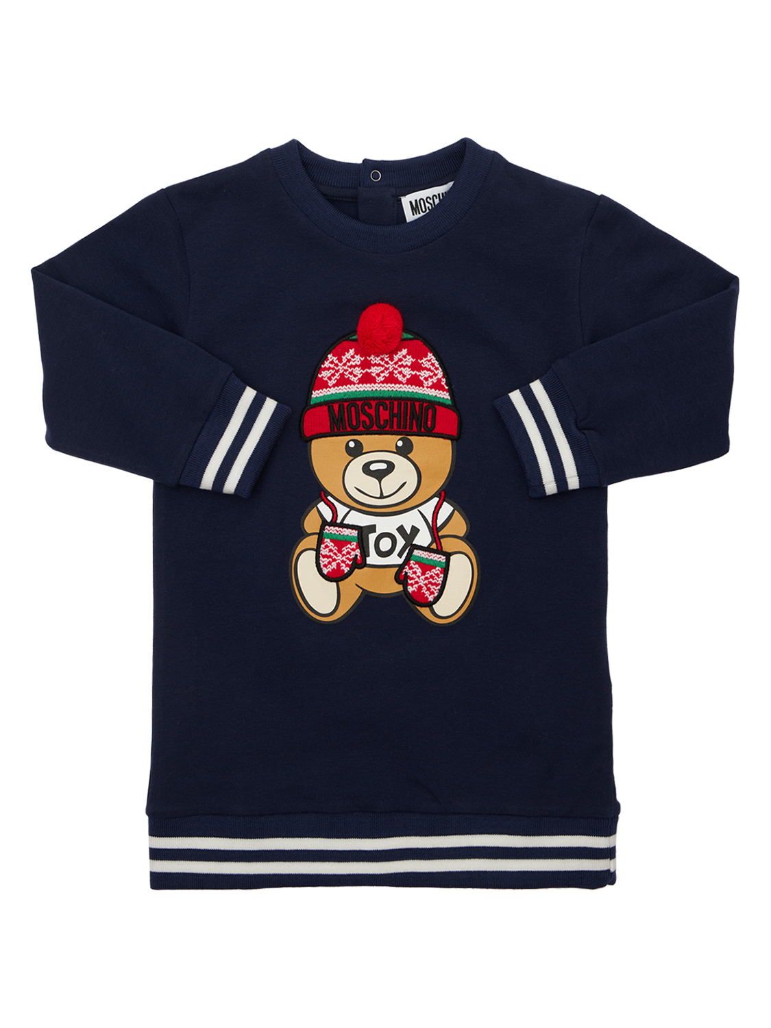 Moschino, Vestito In Felpa Di Cotone Con Decorazioni |  Infrastructure-intelligenceShops